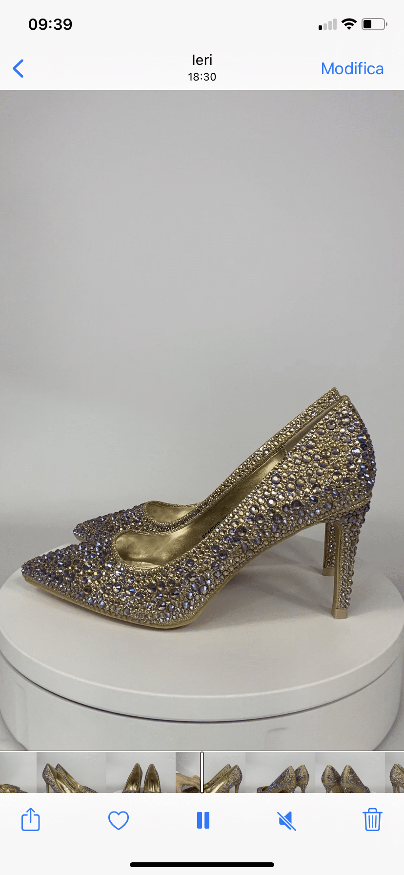 Decollete Syria Sparkle - Oro Diamond
