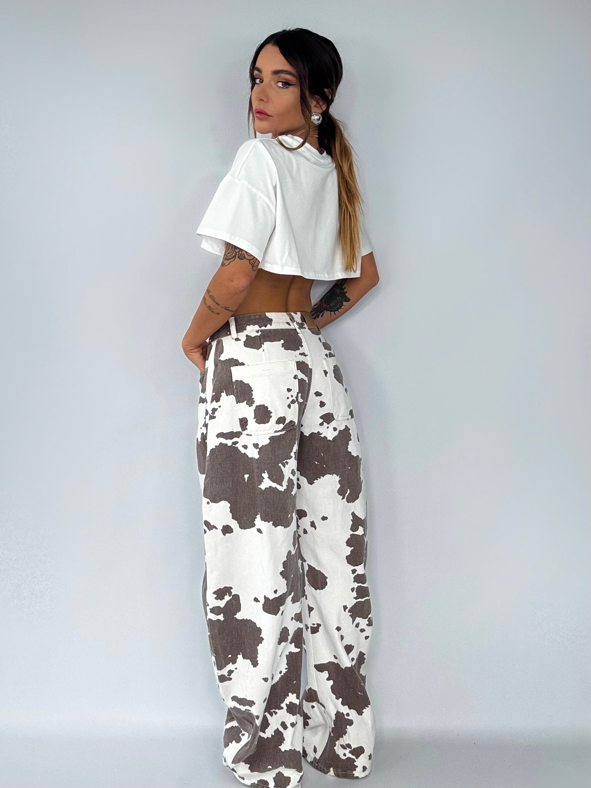 T-shirt Super Crop - Bianco