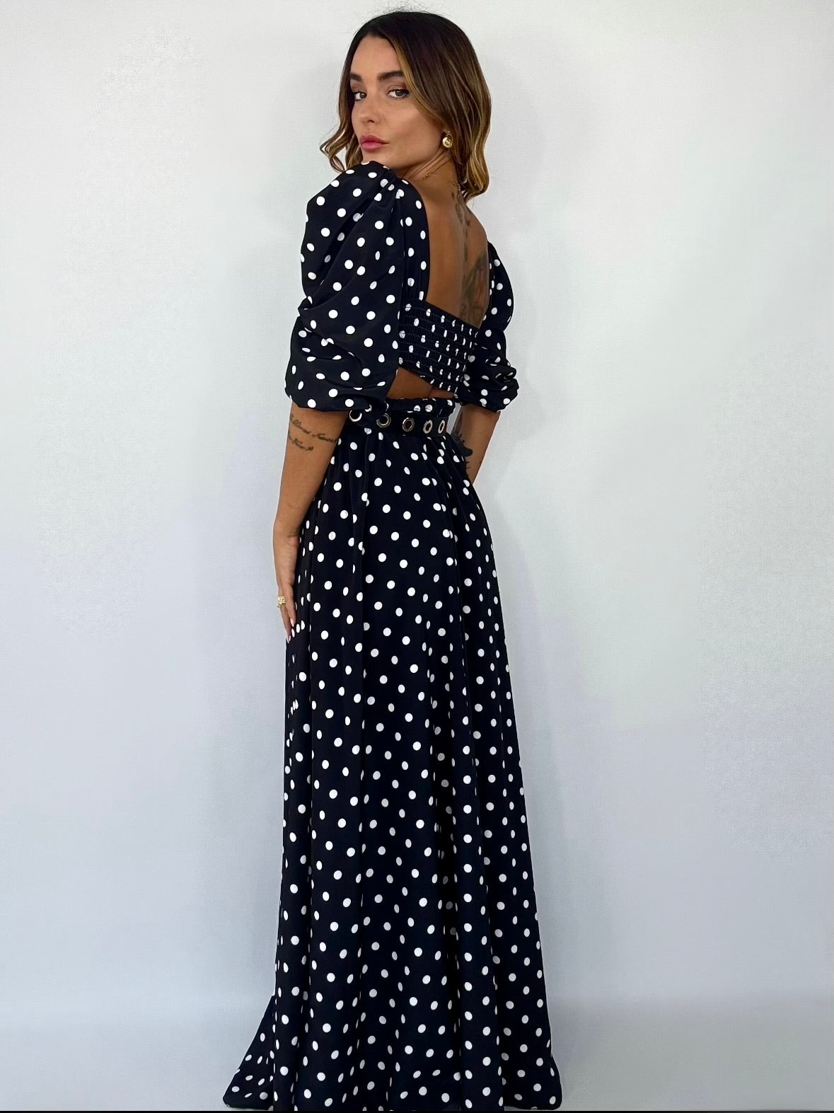 Completo Top e Gonna Pois - Nero