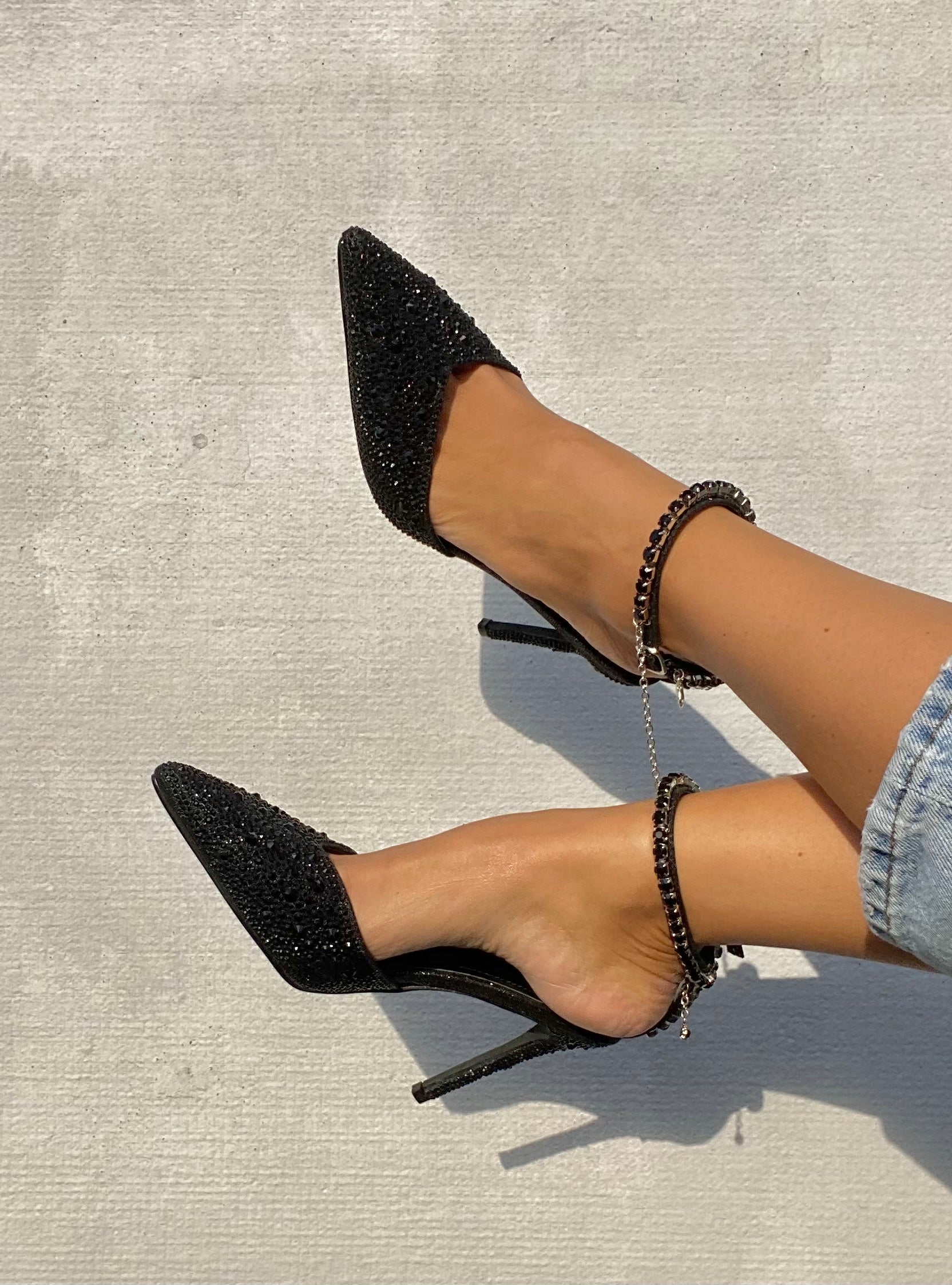 Decollete Seda Sparkle -  Nero Diamond