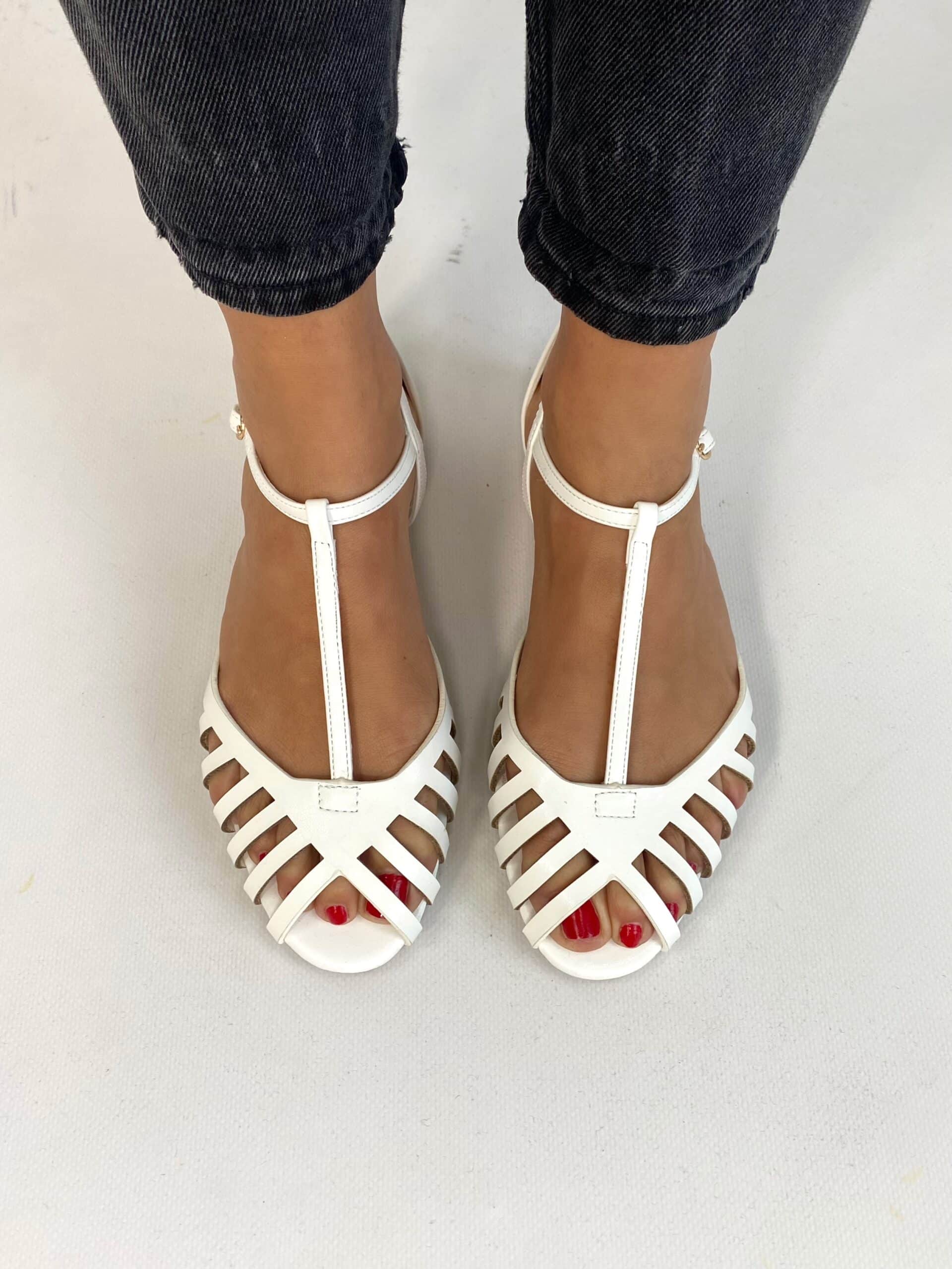 Sandali New Silla Flat - Bianco