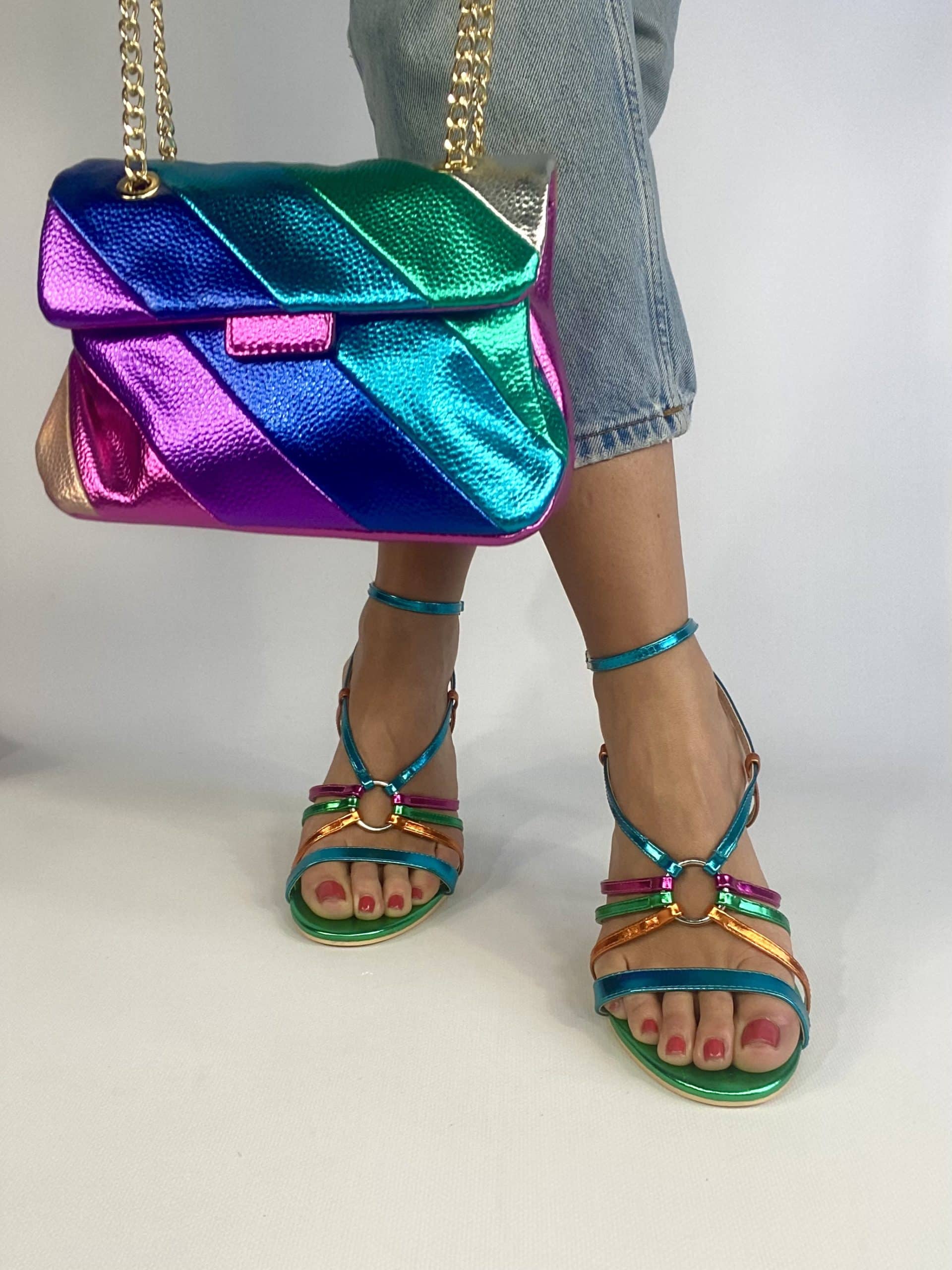 Sandali Ring - Multicolor / Verde.