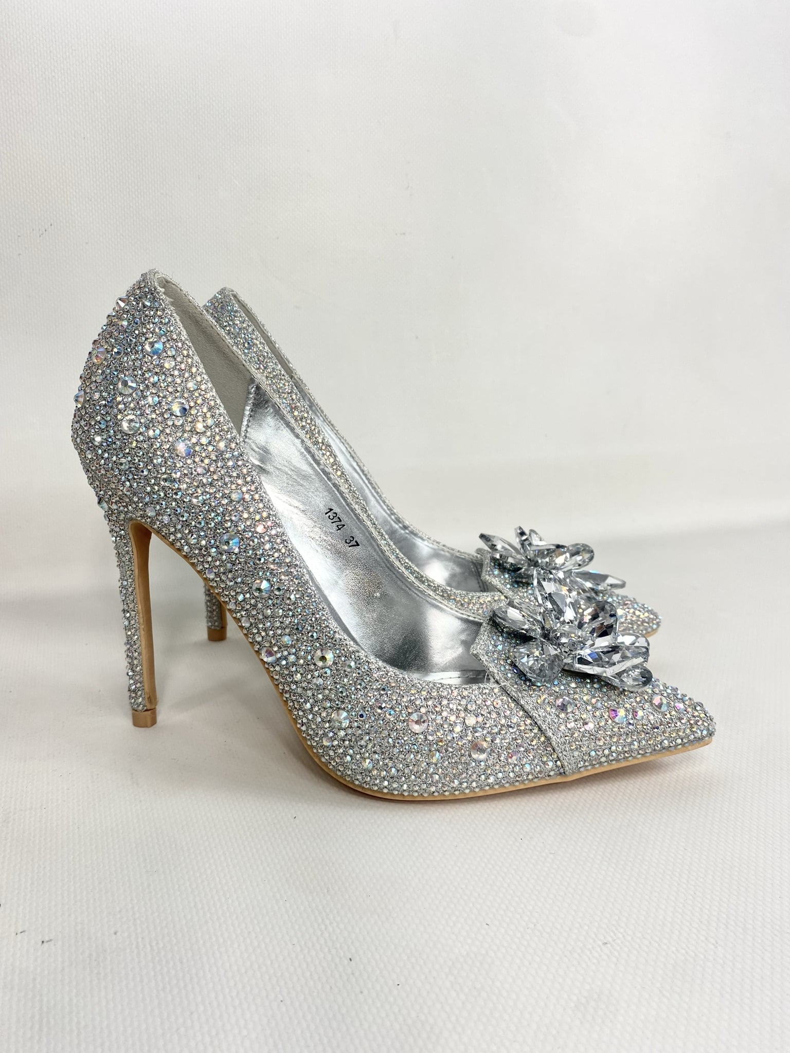 Decollete Cinderella -  Argento Diamond