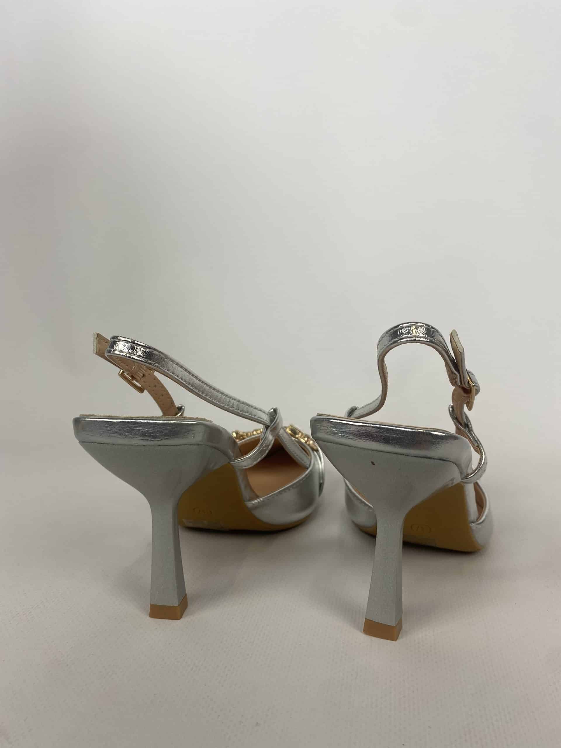 Slingback Morsetto Gioiello - Argento