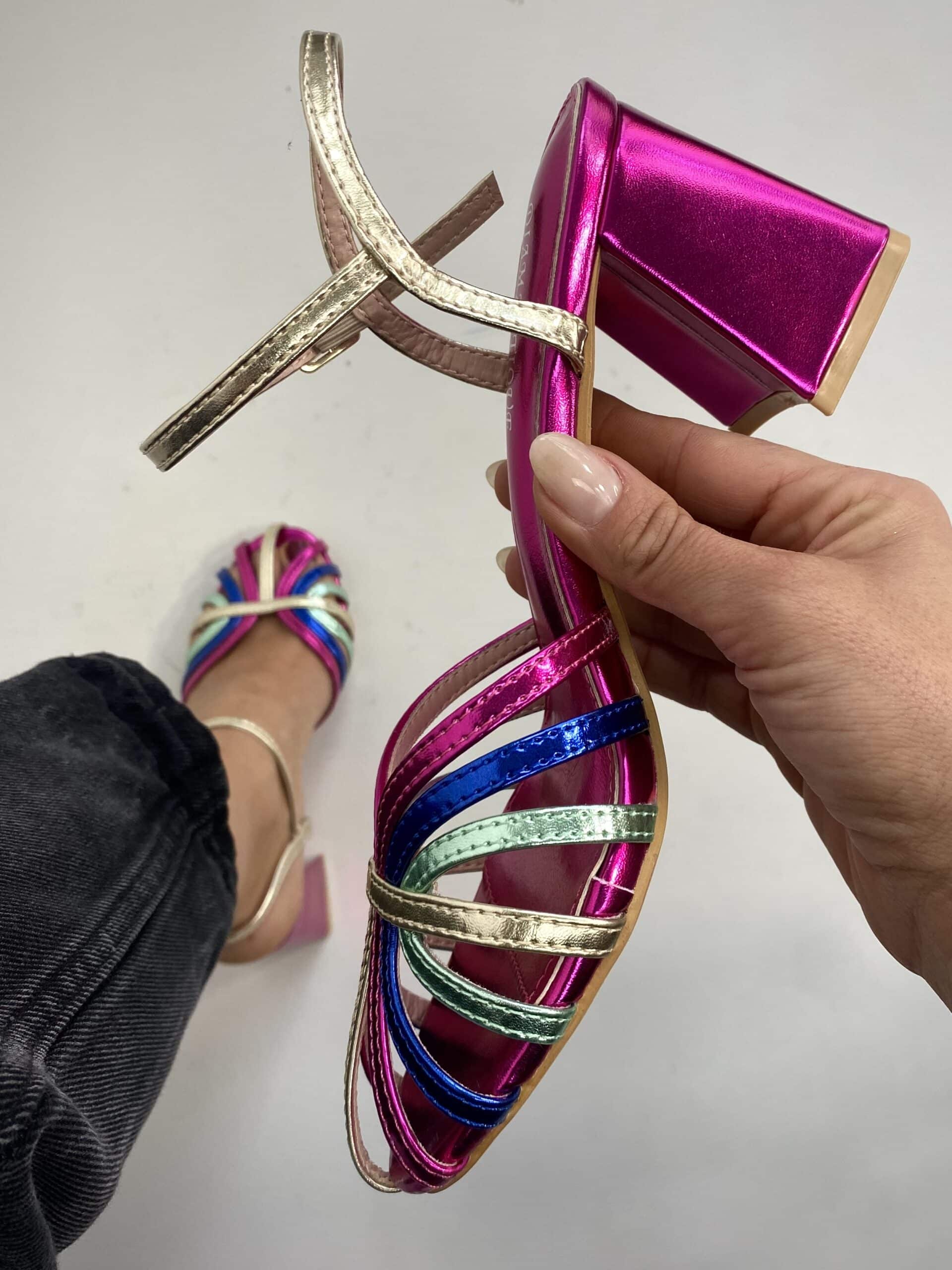 Sandali Tango Medium Comfort Heels - Multicolor Fucsia