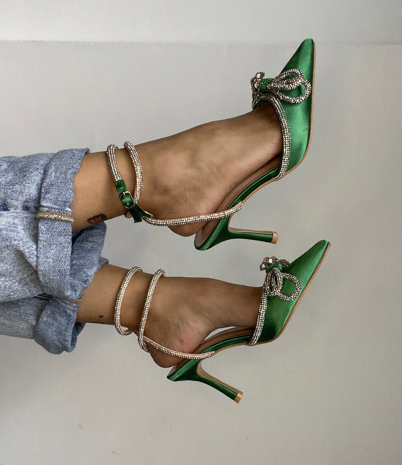 Decollete Diamond 8 - Satin Verde