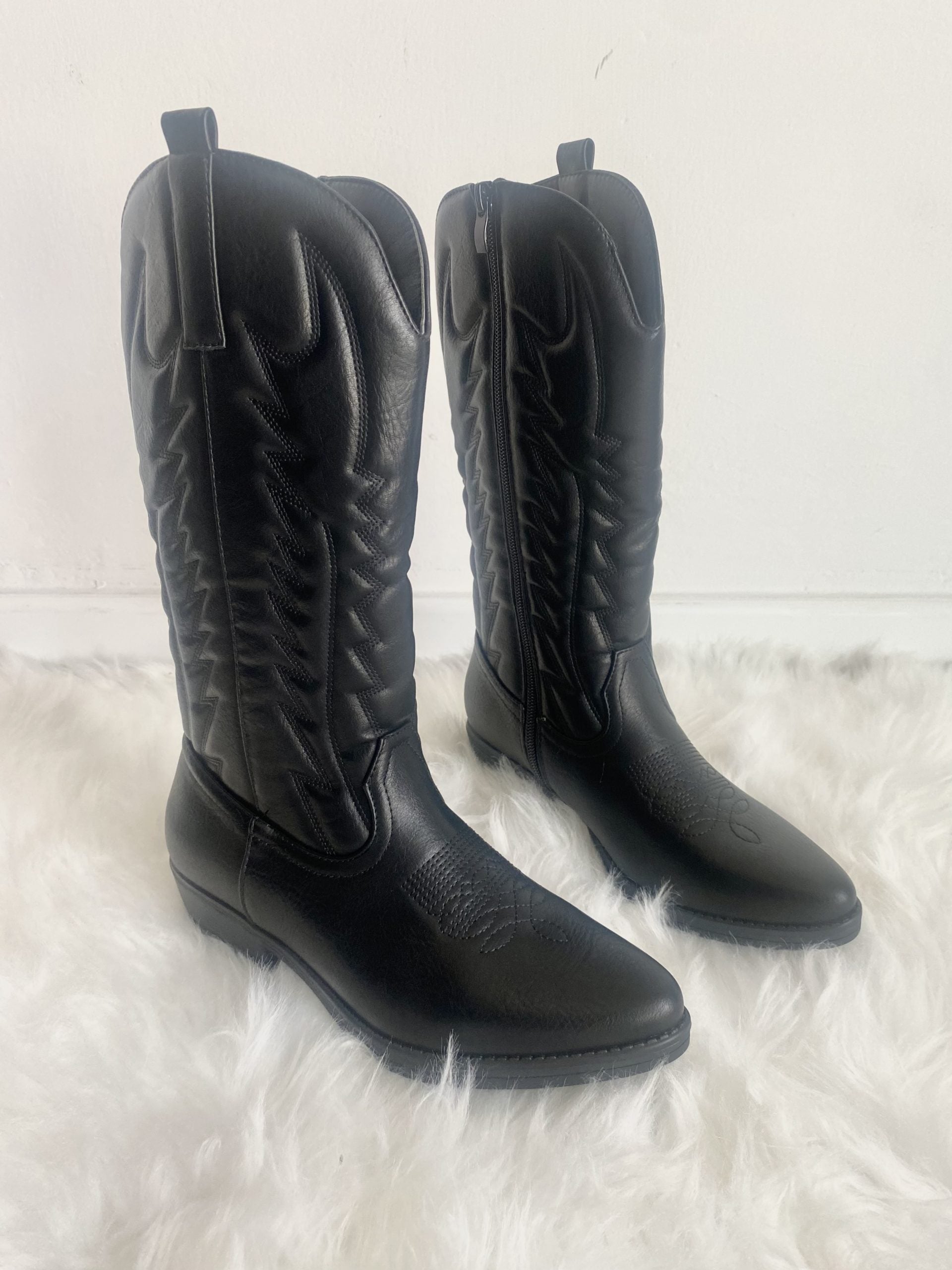 Texano Ecopelle Medio - Nero