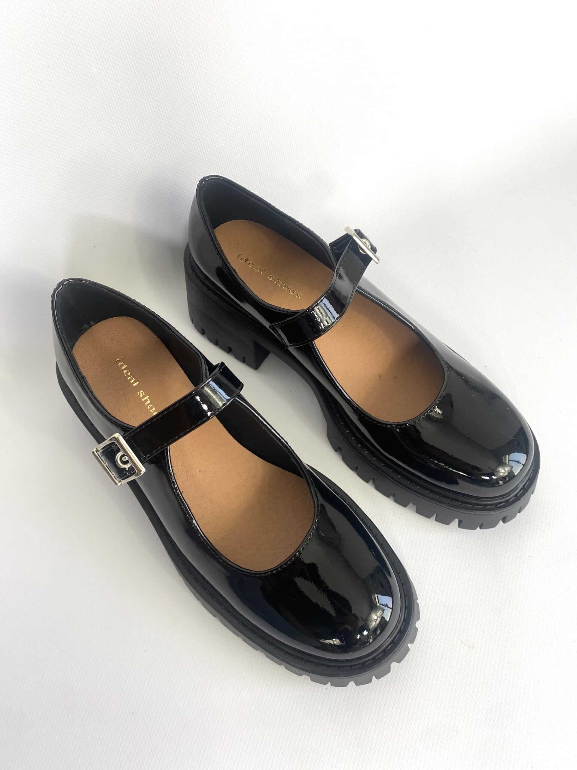 Bebè Platform con Cinturno - Vernice Nero