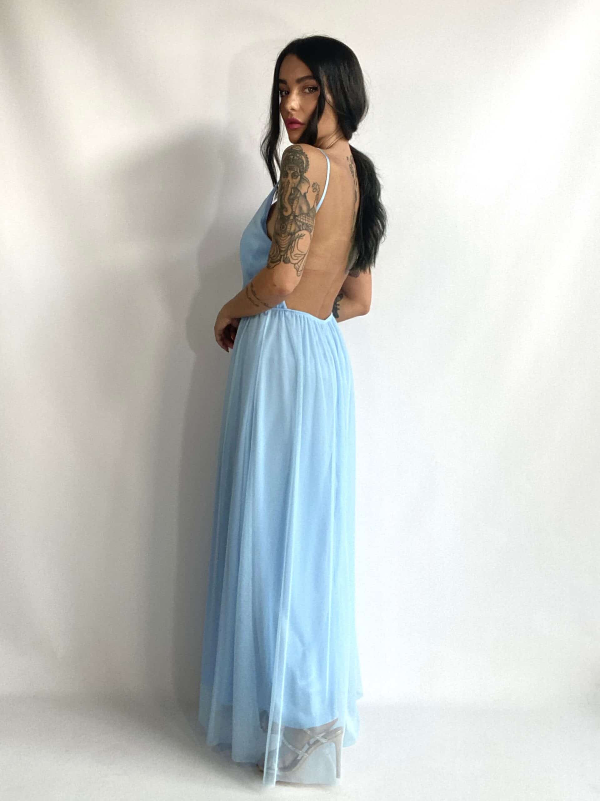 Maxi dress Demoiselle - Celeste
