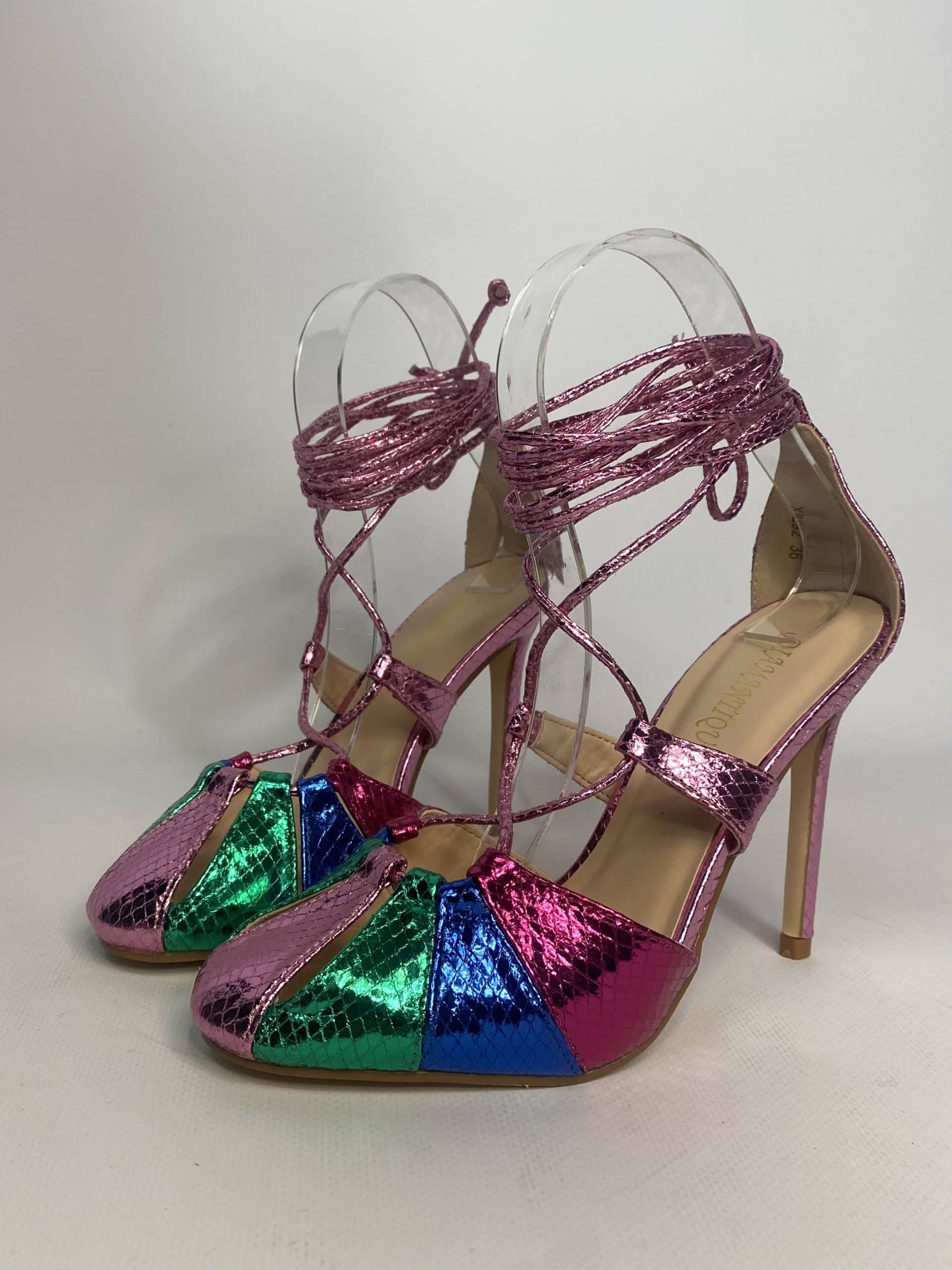 Sandali Miley Alla Schiava  - Multicolor / Fucsia