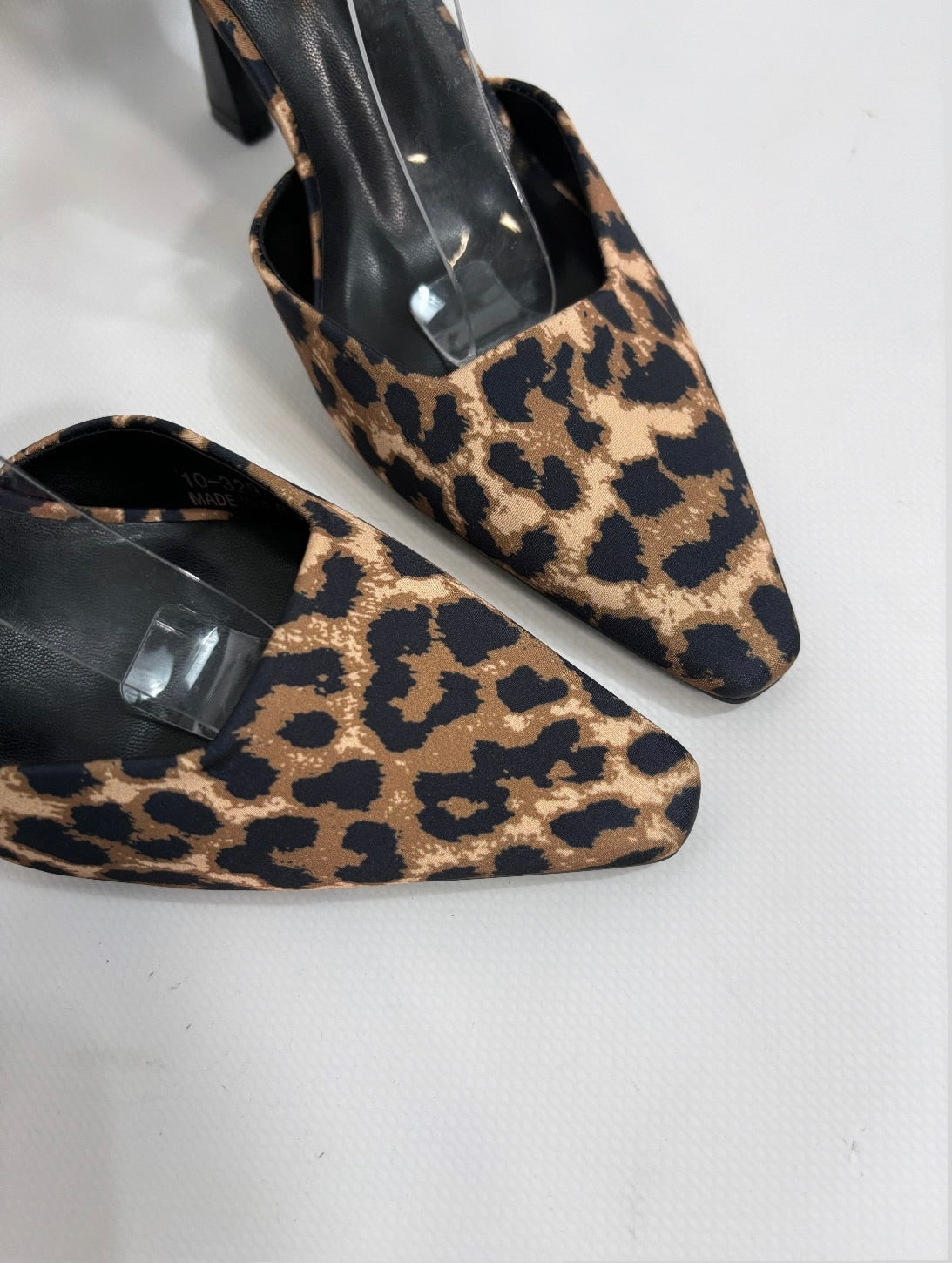 Sabot con Fibbietta e Tacco Medio - Leopardo