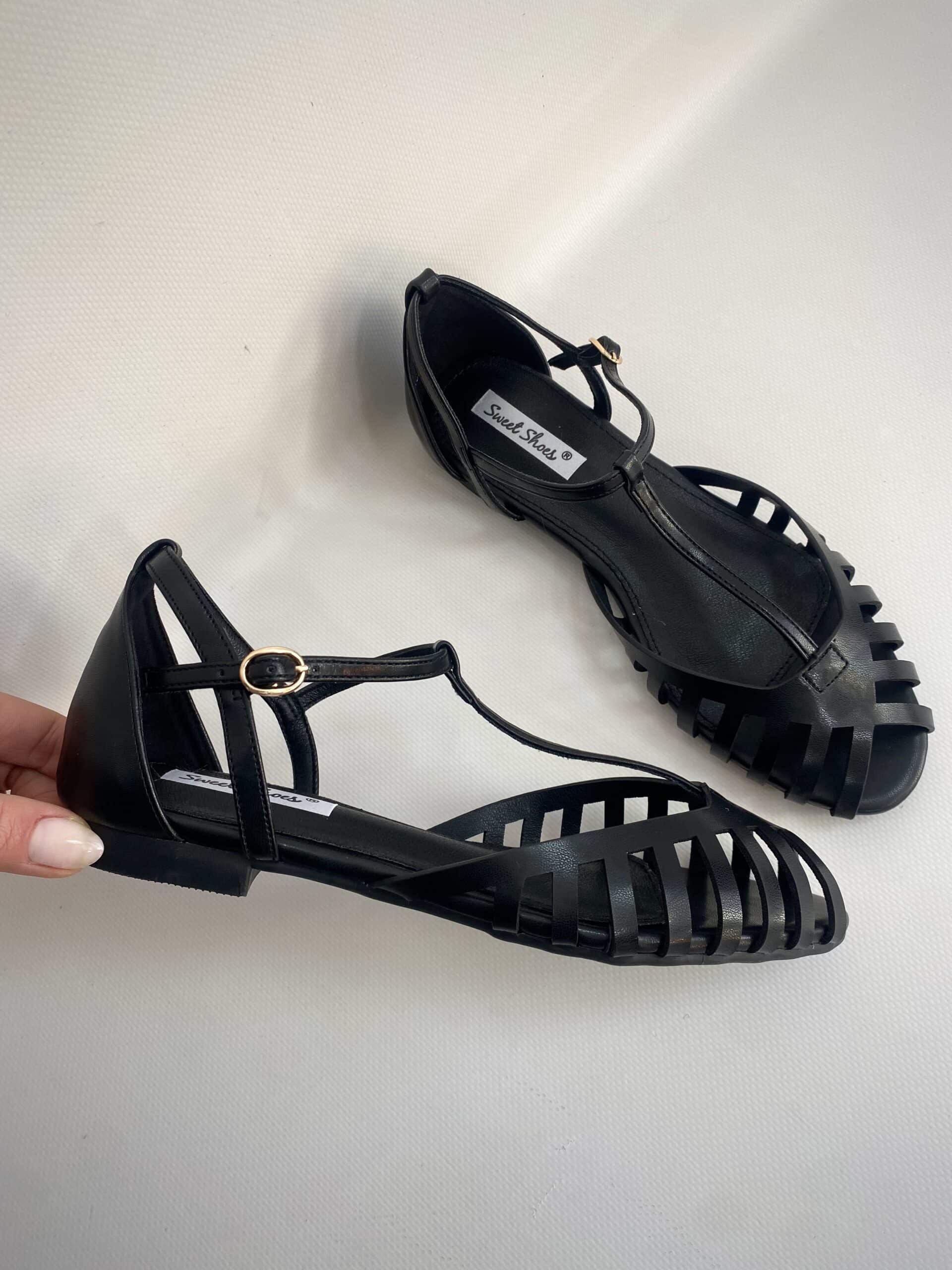Sandali New Silla Flat - Nero