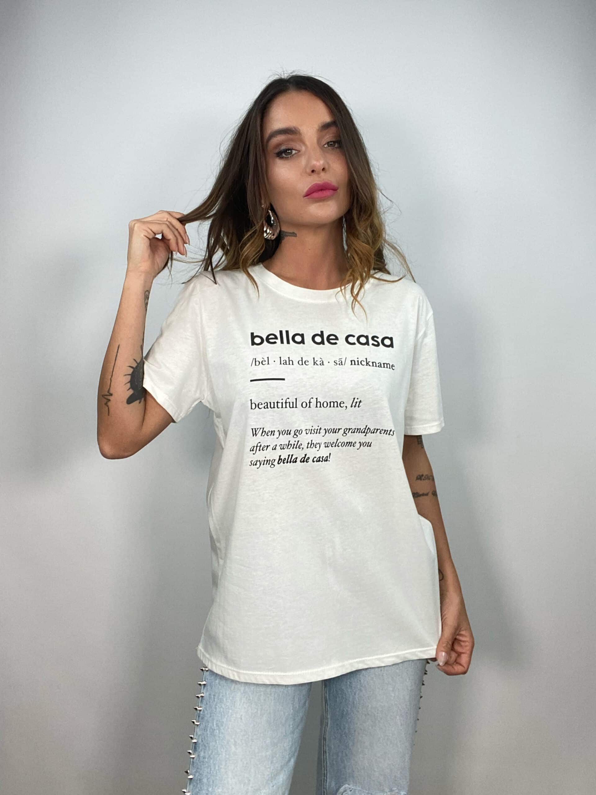 T-shirt - Bella De Casa - Bianco