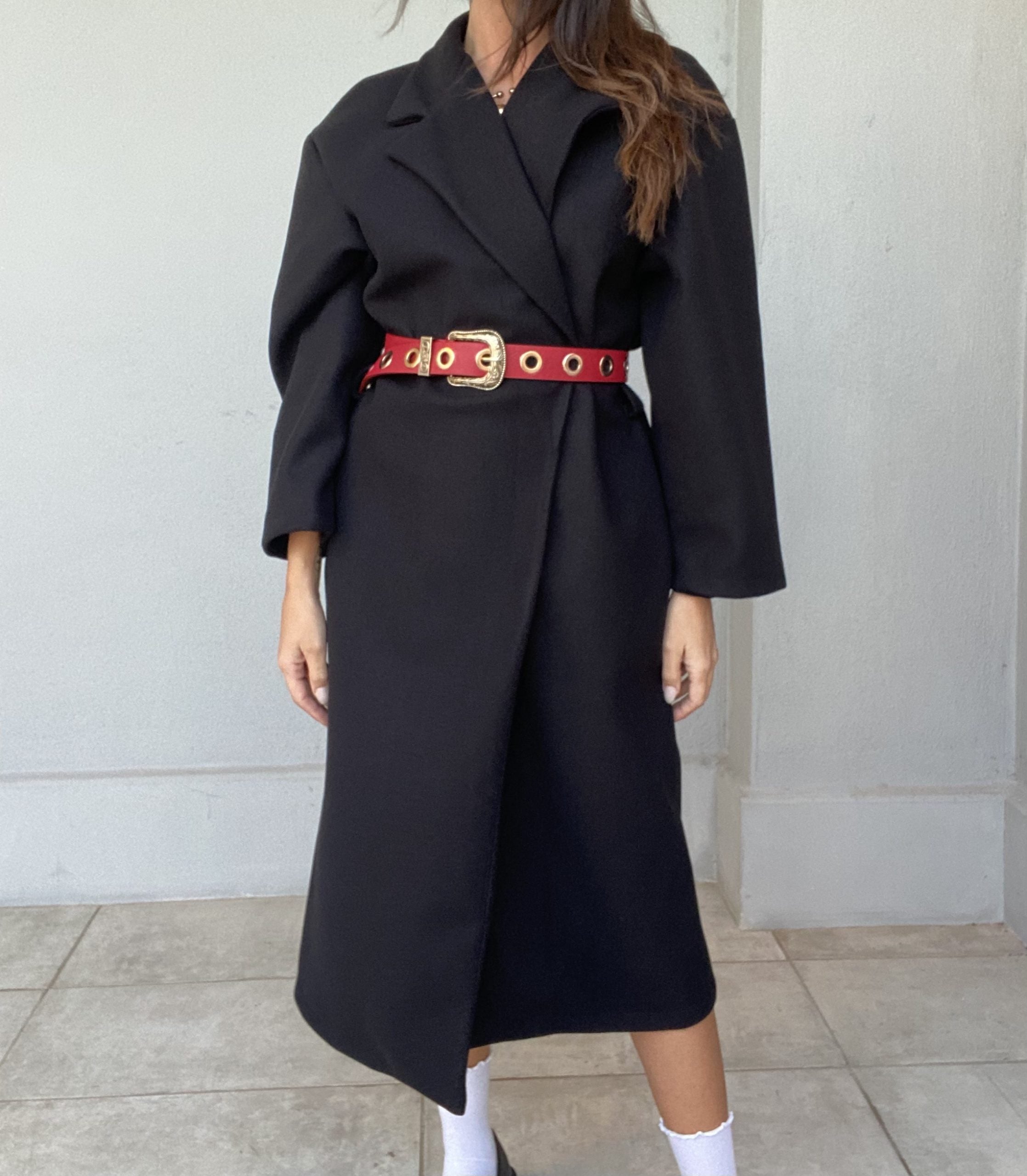 Cintura Western Occhielli - Nero / Oro