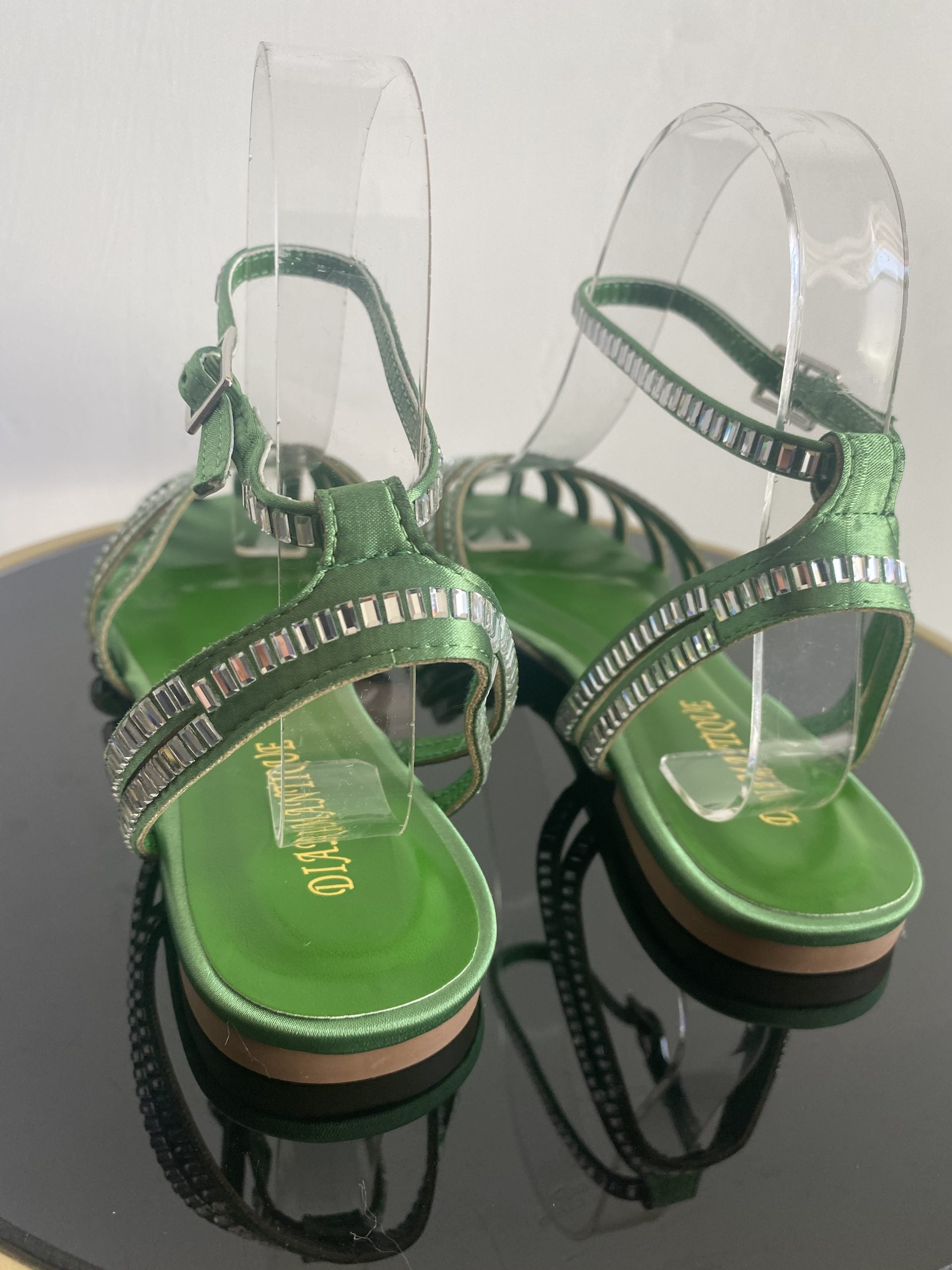Sandali Tango Lover Shine Flat - Verde