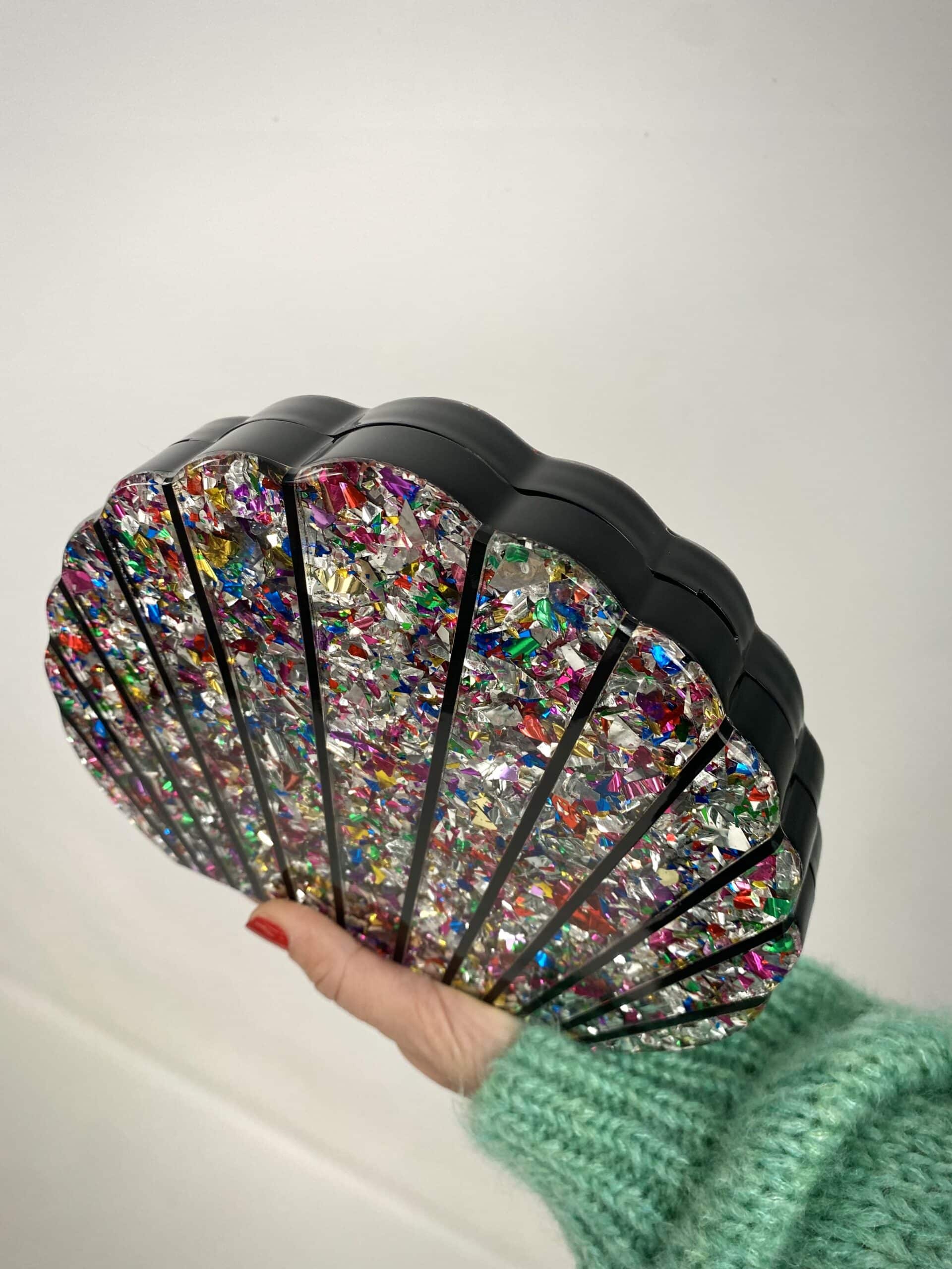 Clutch Conchiglia - Multicolor / Argento