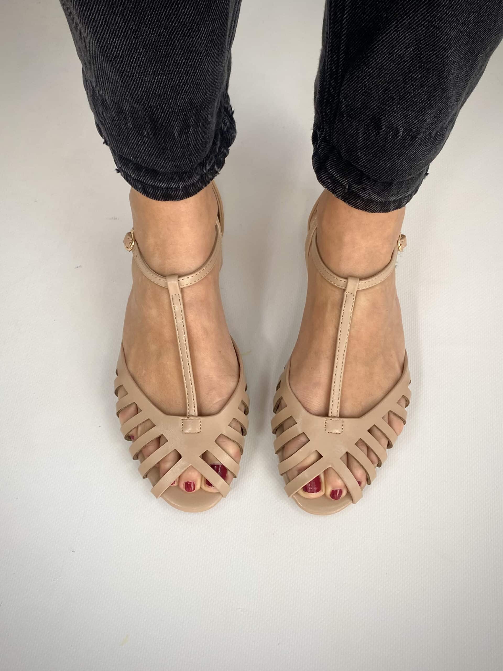 Sandali New Silla Flat - Nude