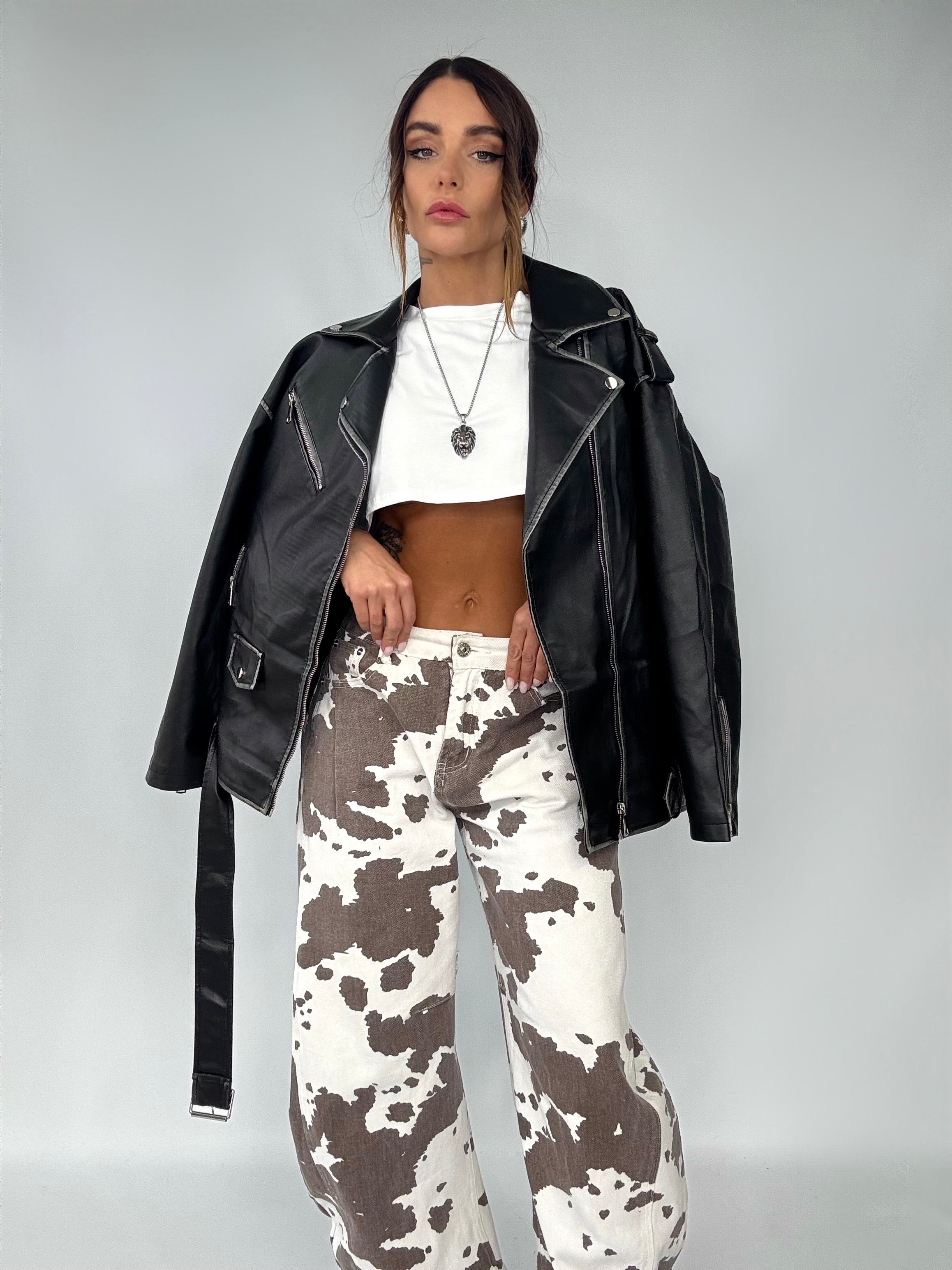 Chiodo Kurl Oversize - Nero