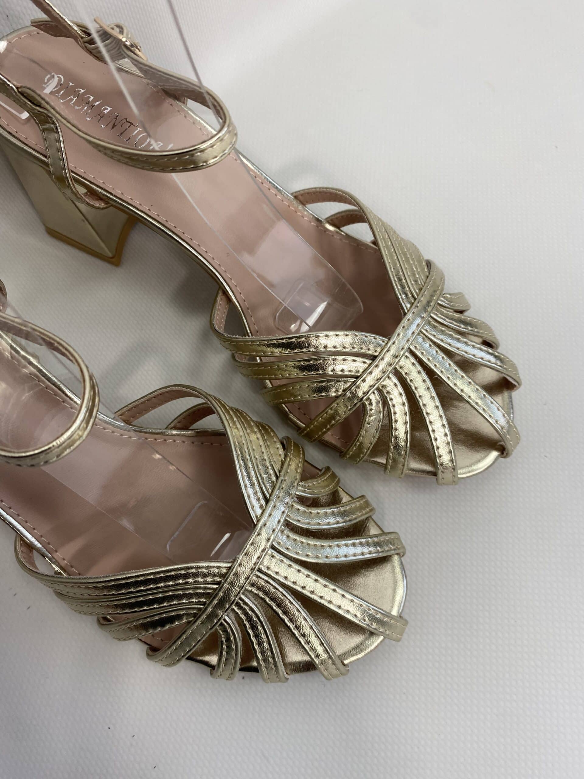 Sandali Tango Medium Comfort Heels - Oro