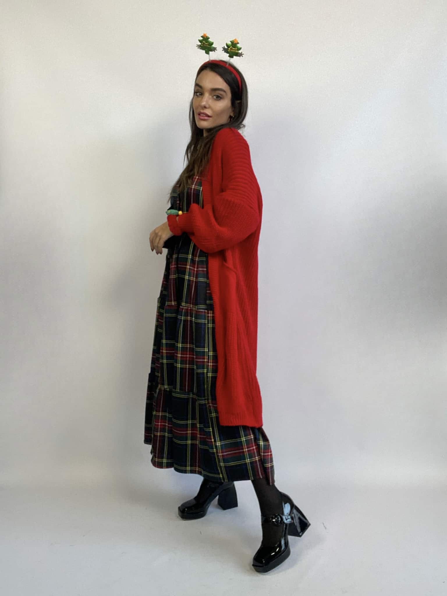Maxi Cardigan Eva - Rosso