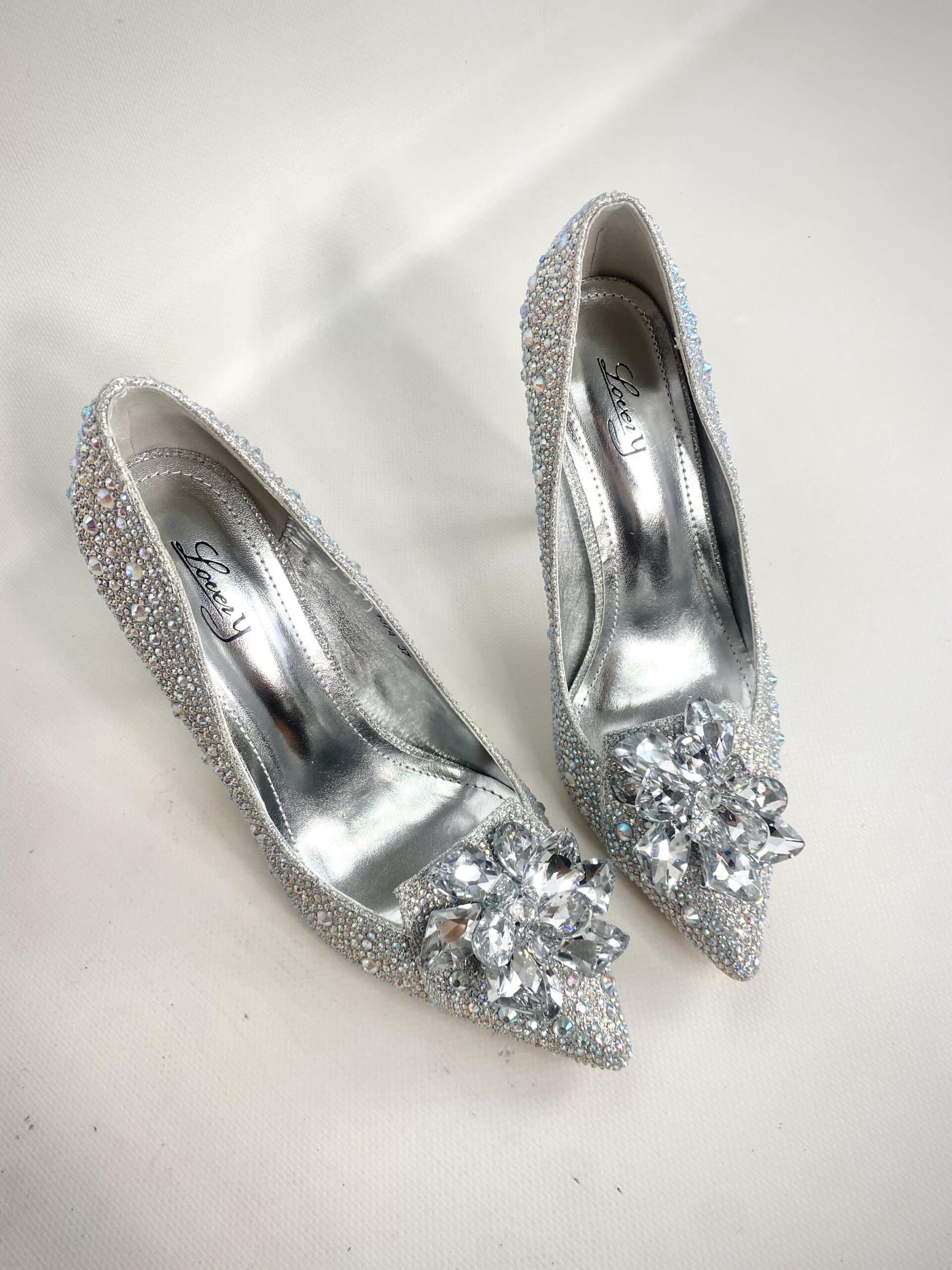Decollete Cinderella -  Argento Diamond