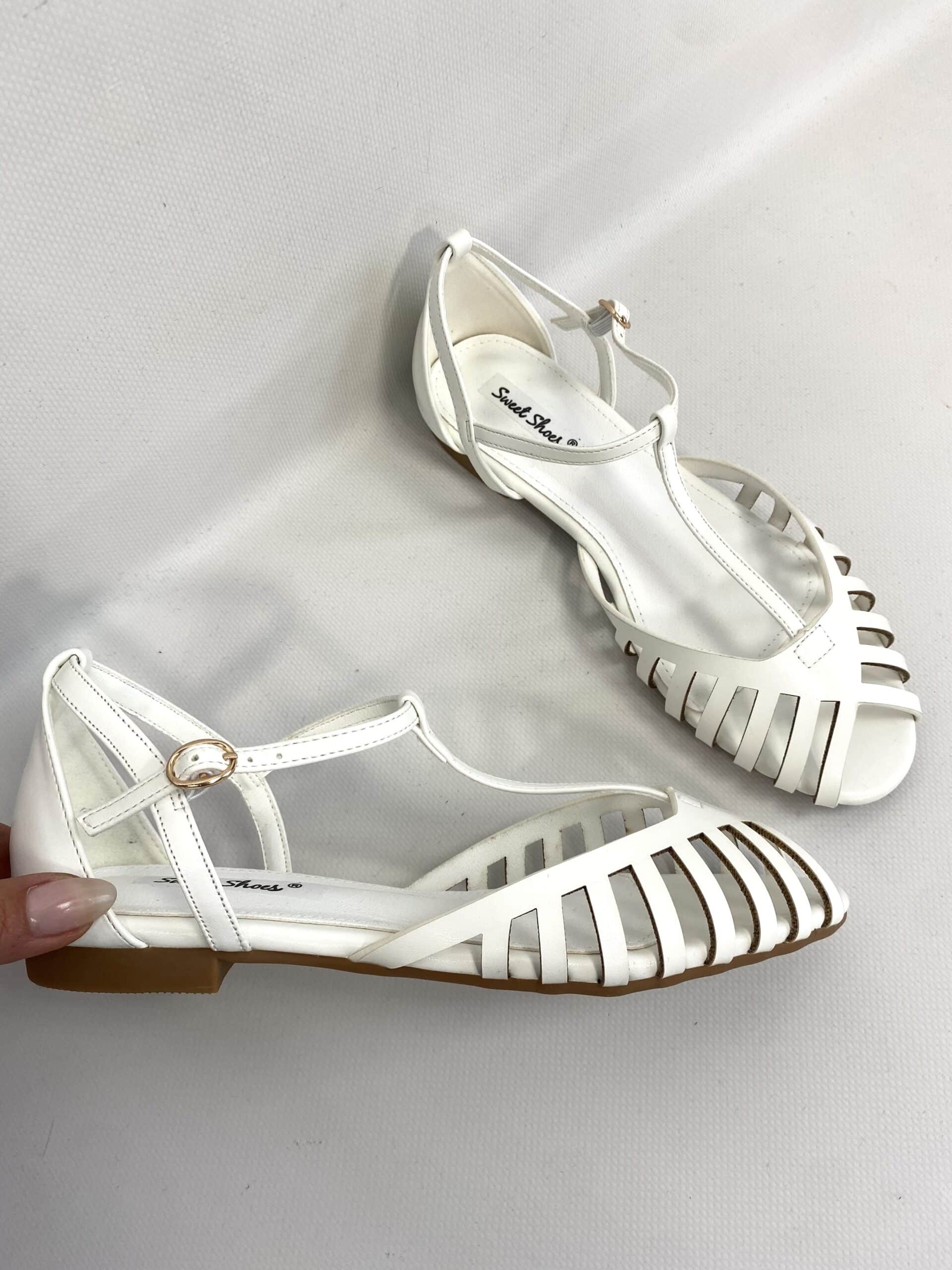 Sandali New Silla Flat - Bianco