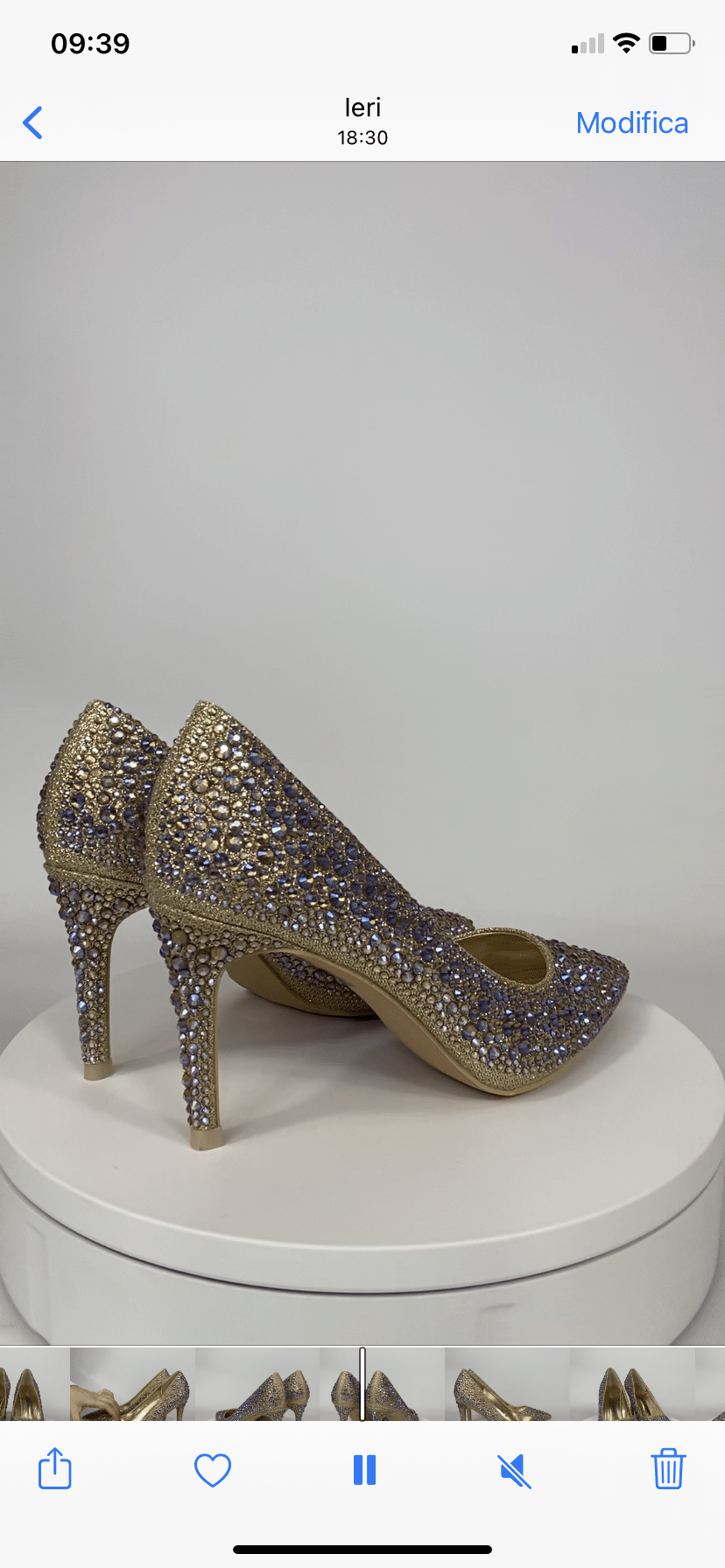 Decollete Syria Sparkle - Oro Diamond