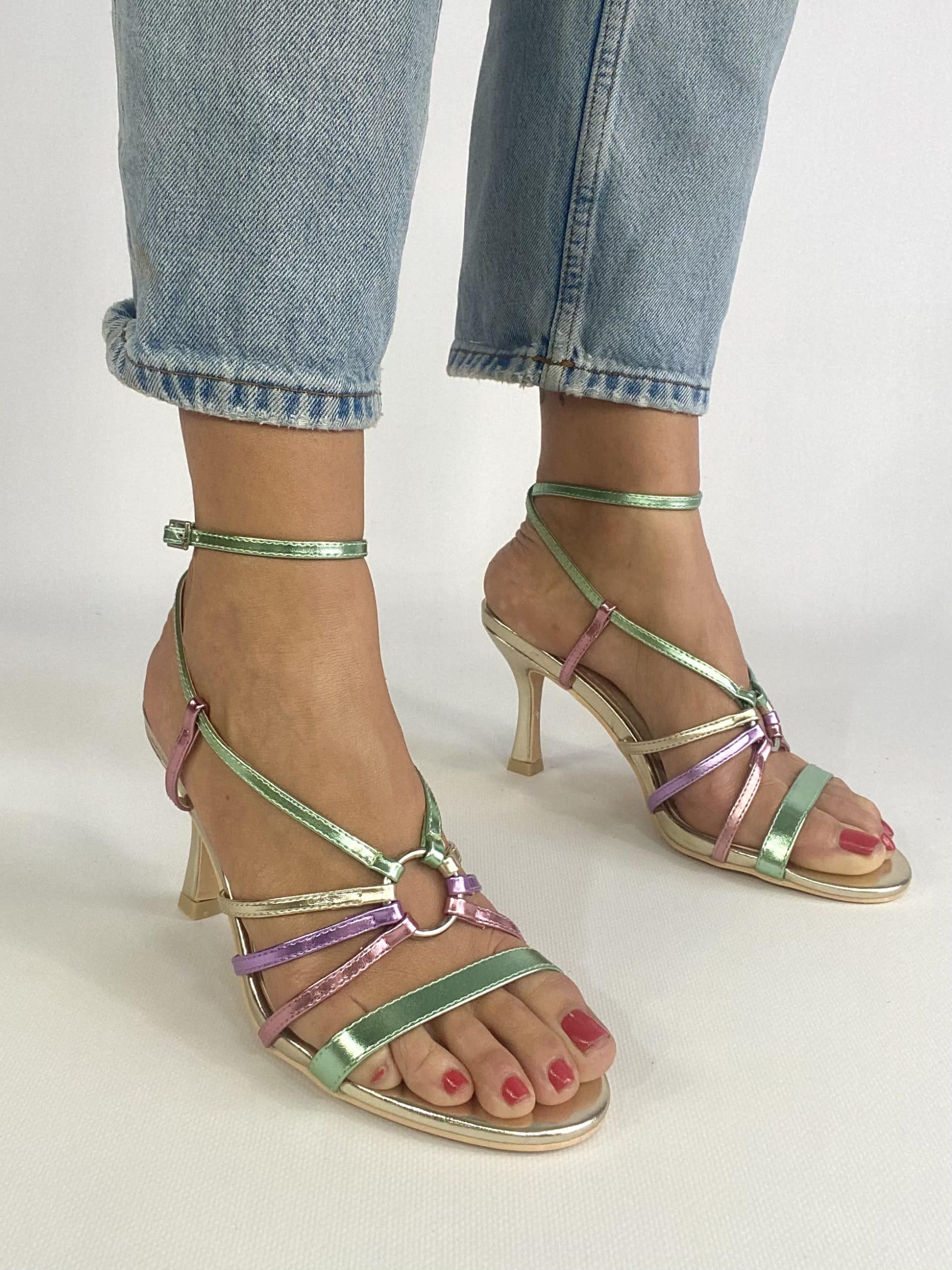 Sandali Ring - Multicolor / Oro.