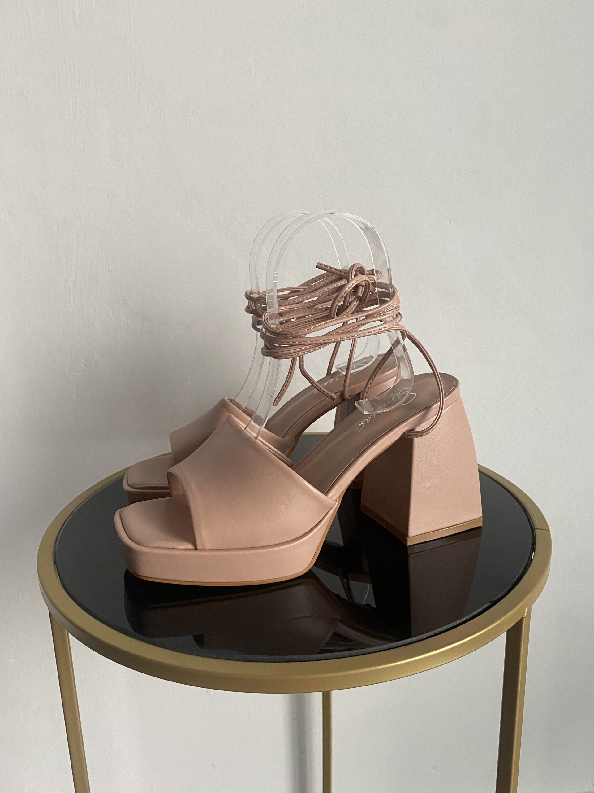 Sandali Bulla Chunky - Nude