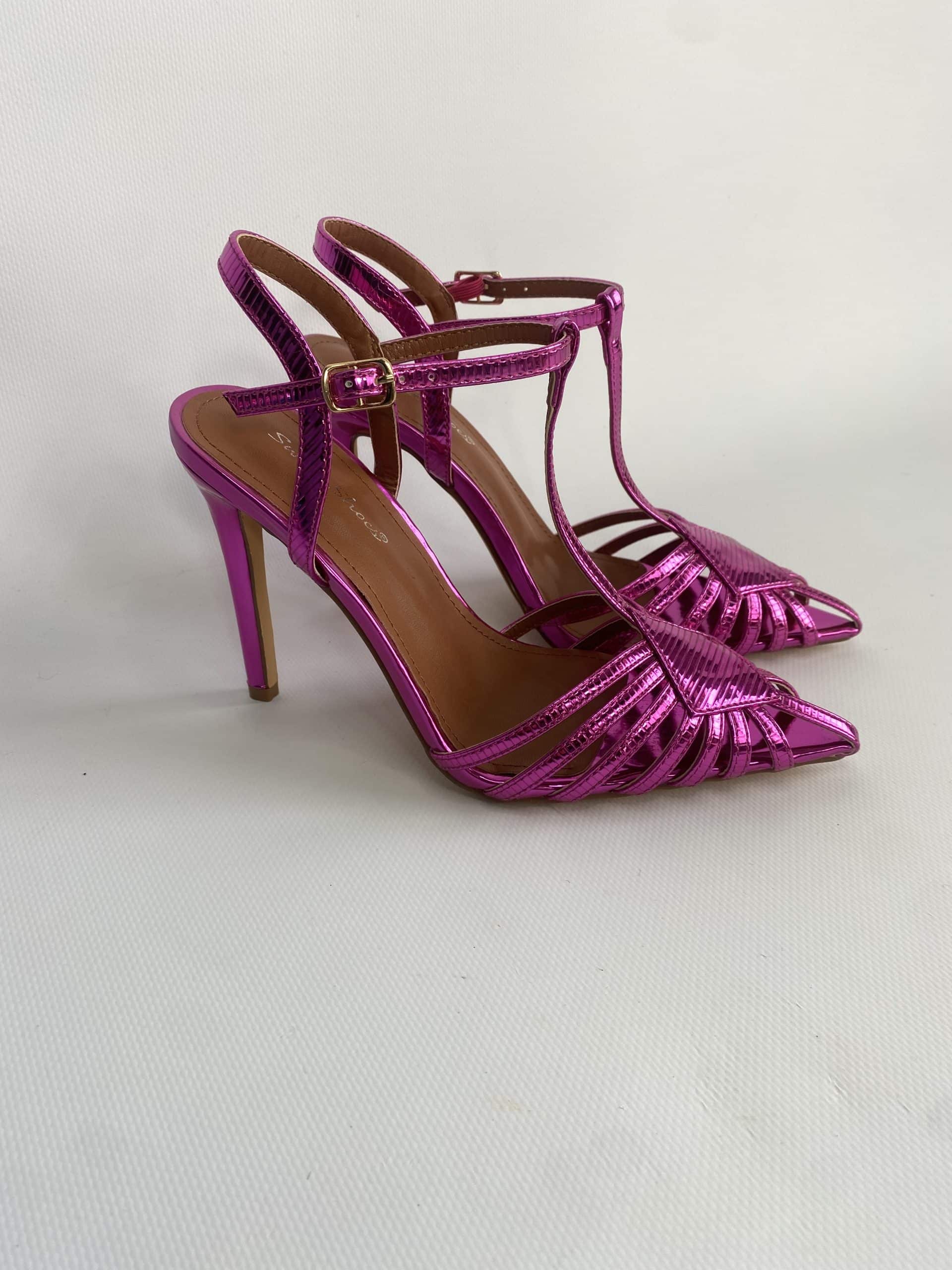 Sandali Silla T-bar - Fucsia