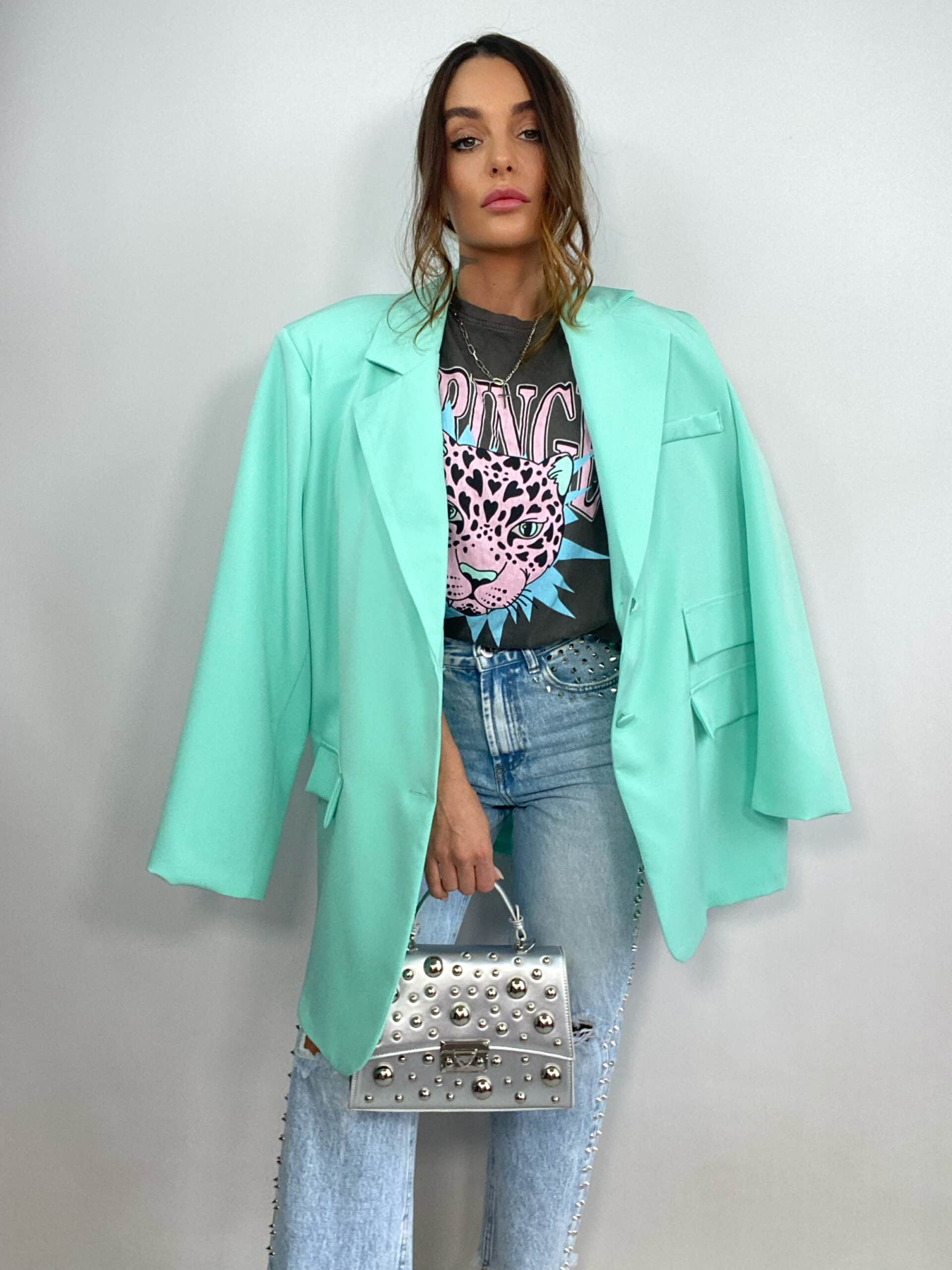 Blazer Super Over - Verde Acqua