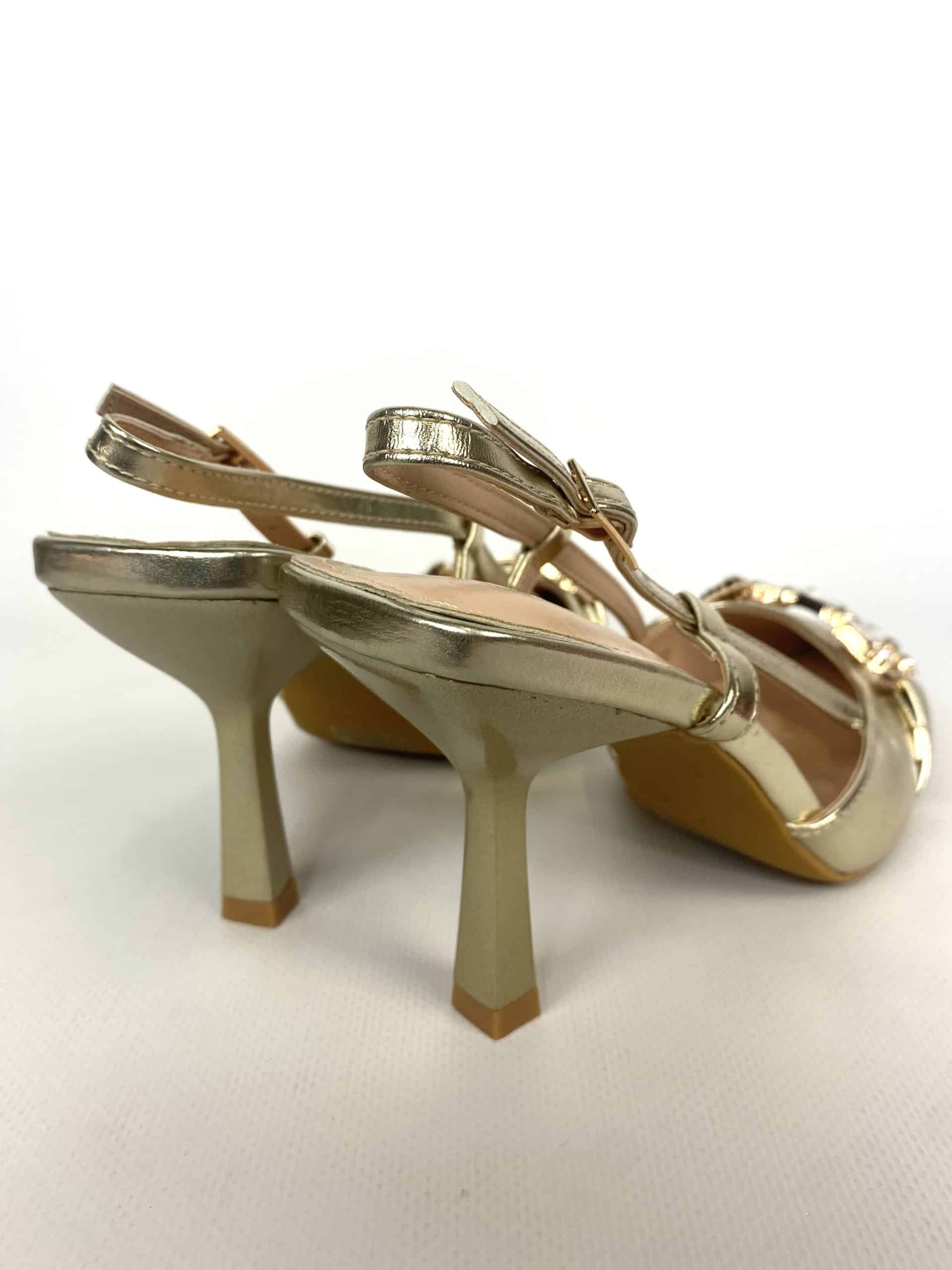 Slingback Morsetto Gioiello - Oro
