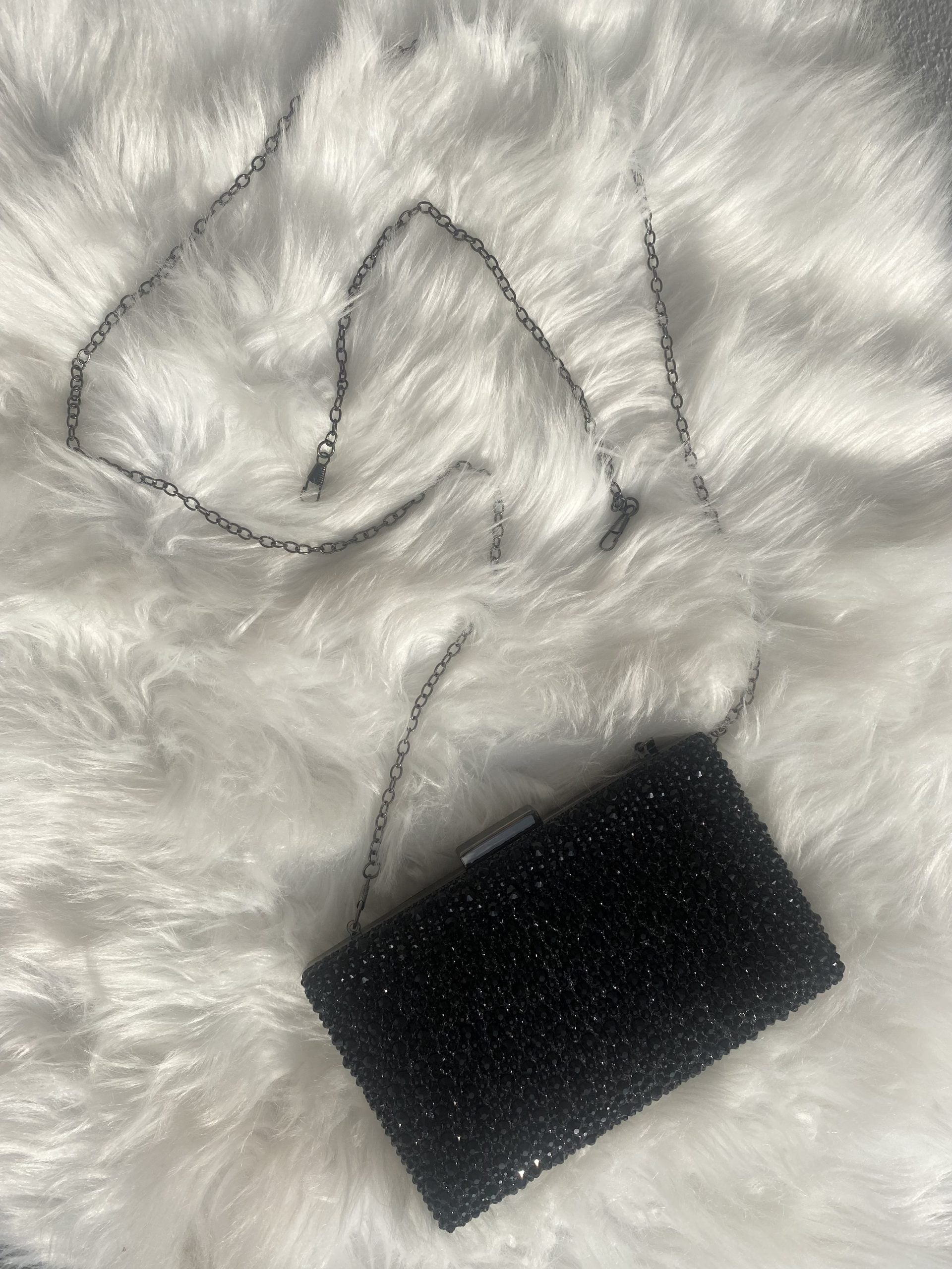 Borsa Clutch Sparkle - Nero Diamond