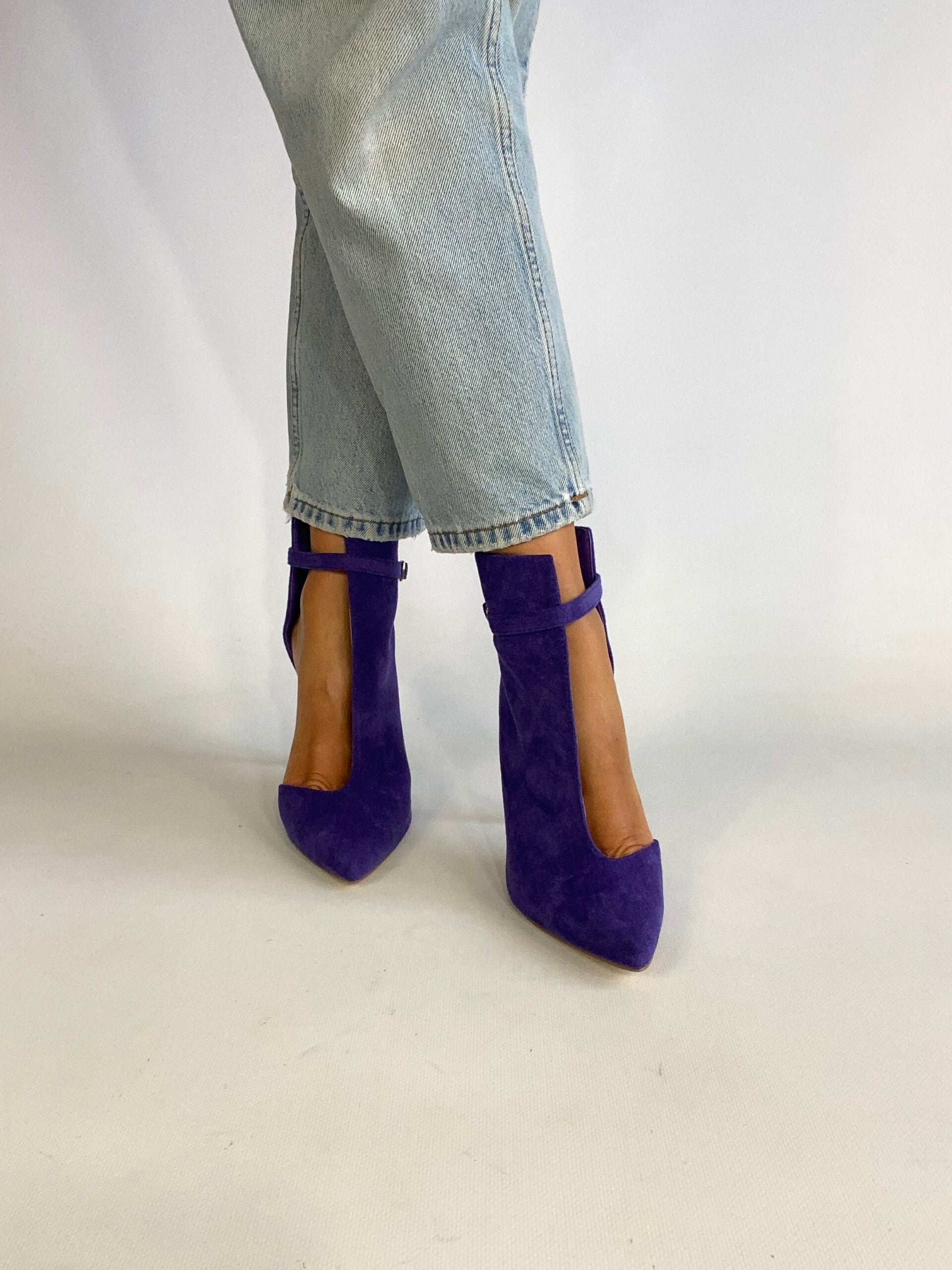 Tronchetto cut out - Camoscio Viola