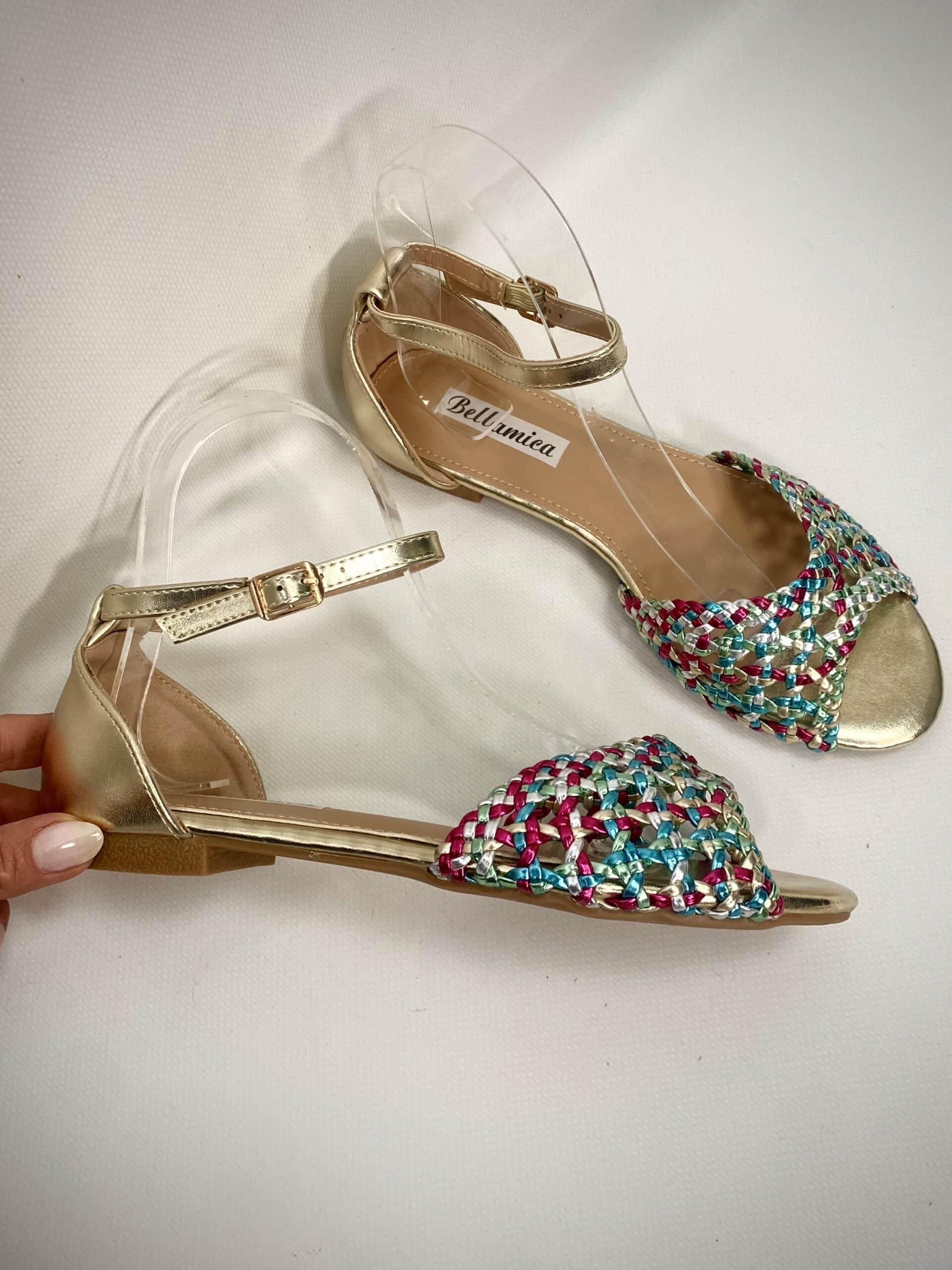 New Sandali Flat Rafia - Multicolor.