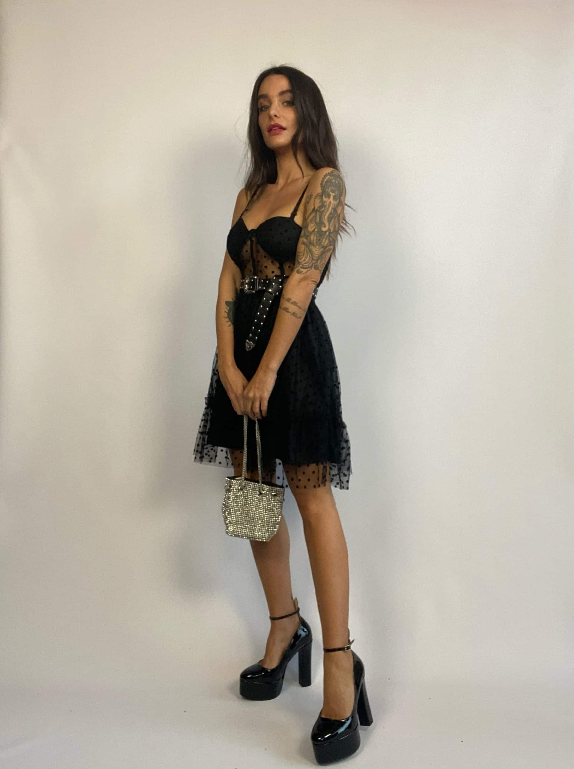 Vestito Polka Doll - Nude