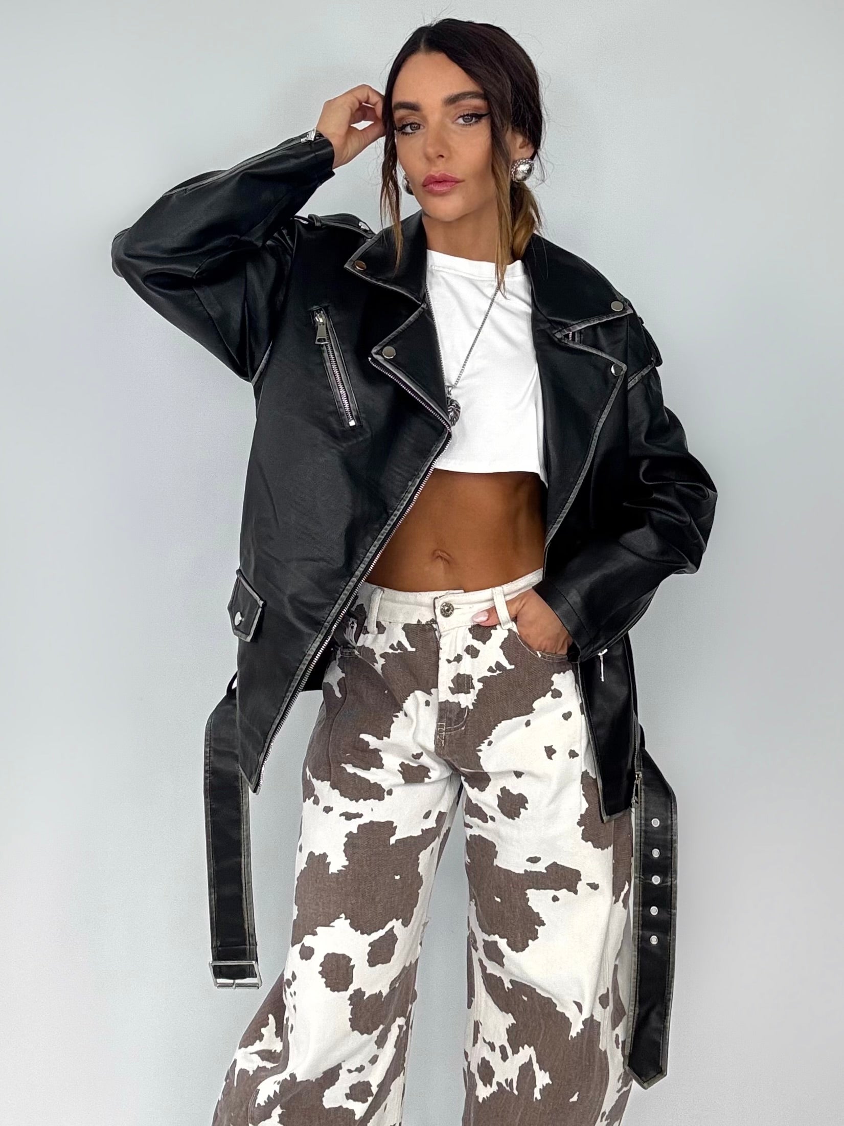 T-shirt Super Crop - Bianco
