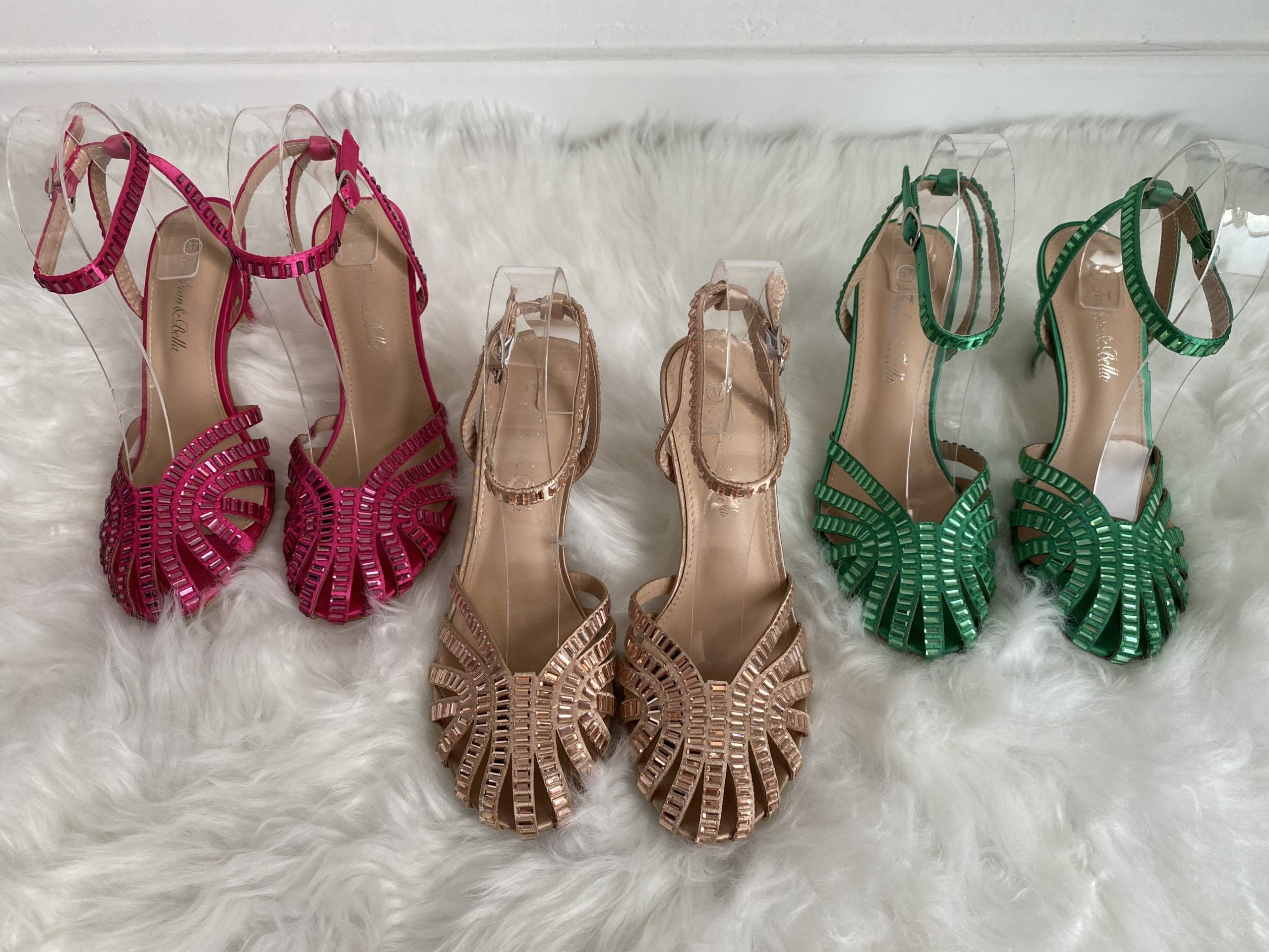 Sandali Tango Shine Medium Heels- Fucsia