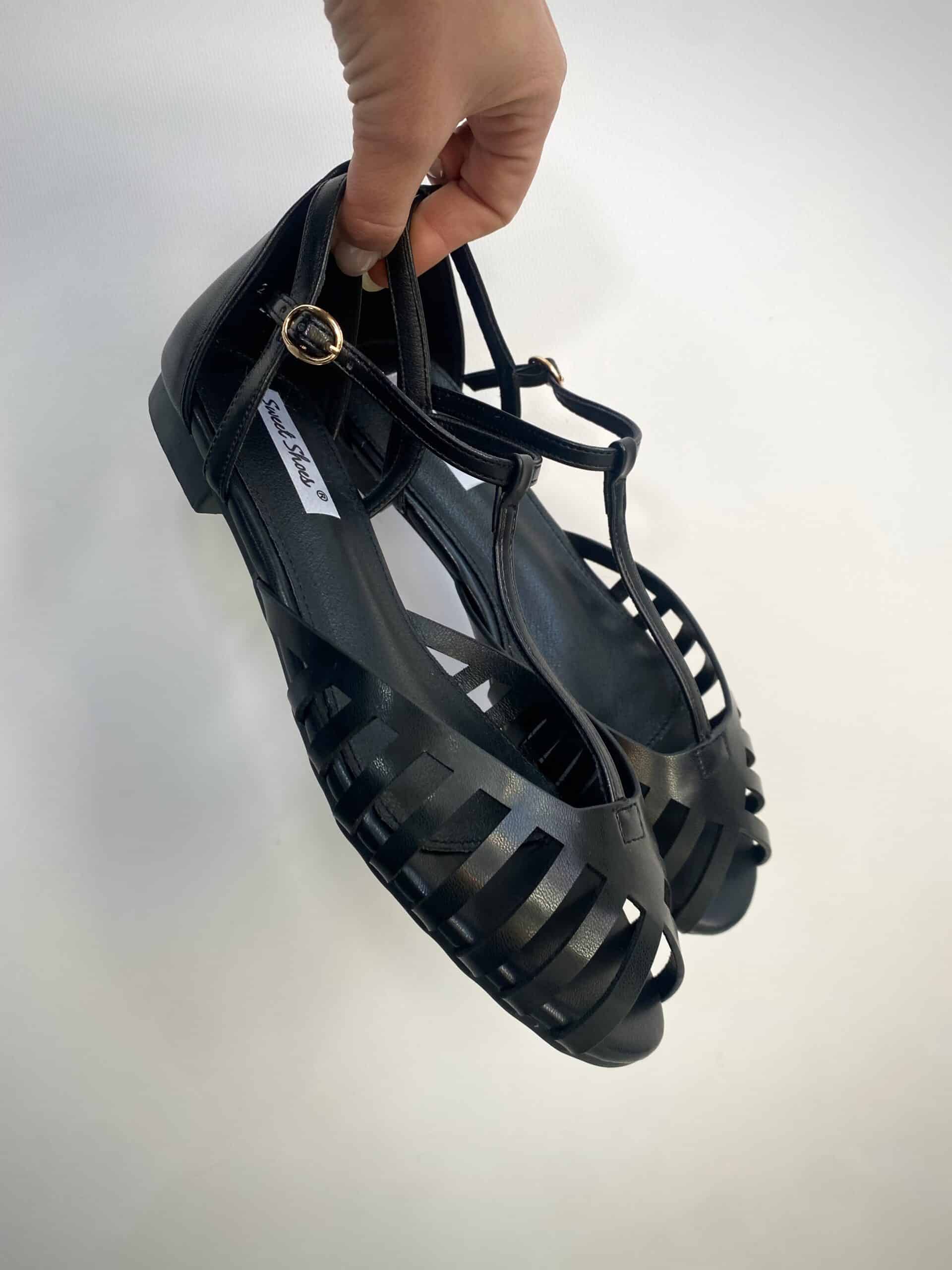 Sandali New Silla Flat - Nero
