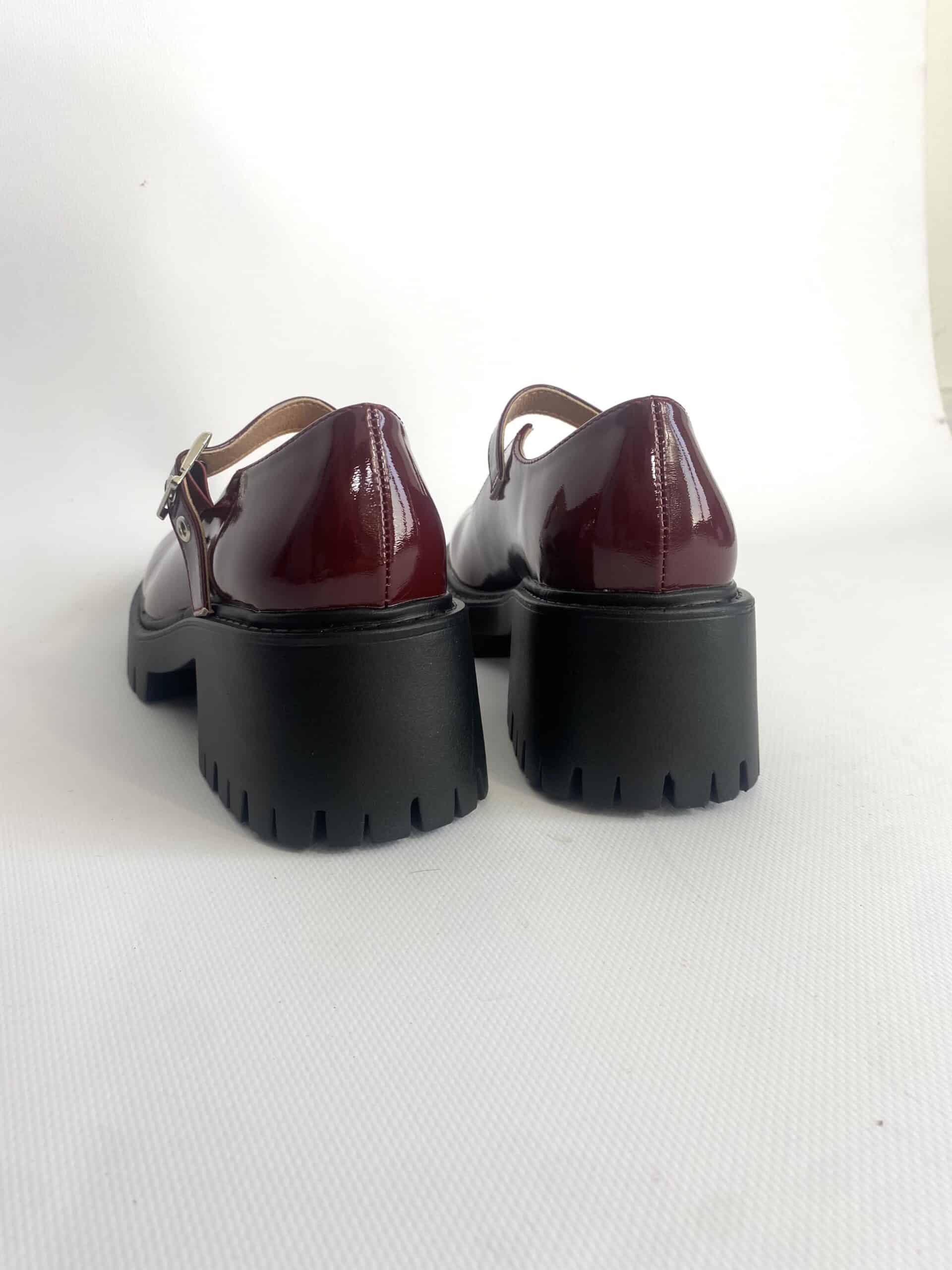 Beb? Platform con Cinturno - Vernice Bordeaux