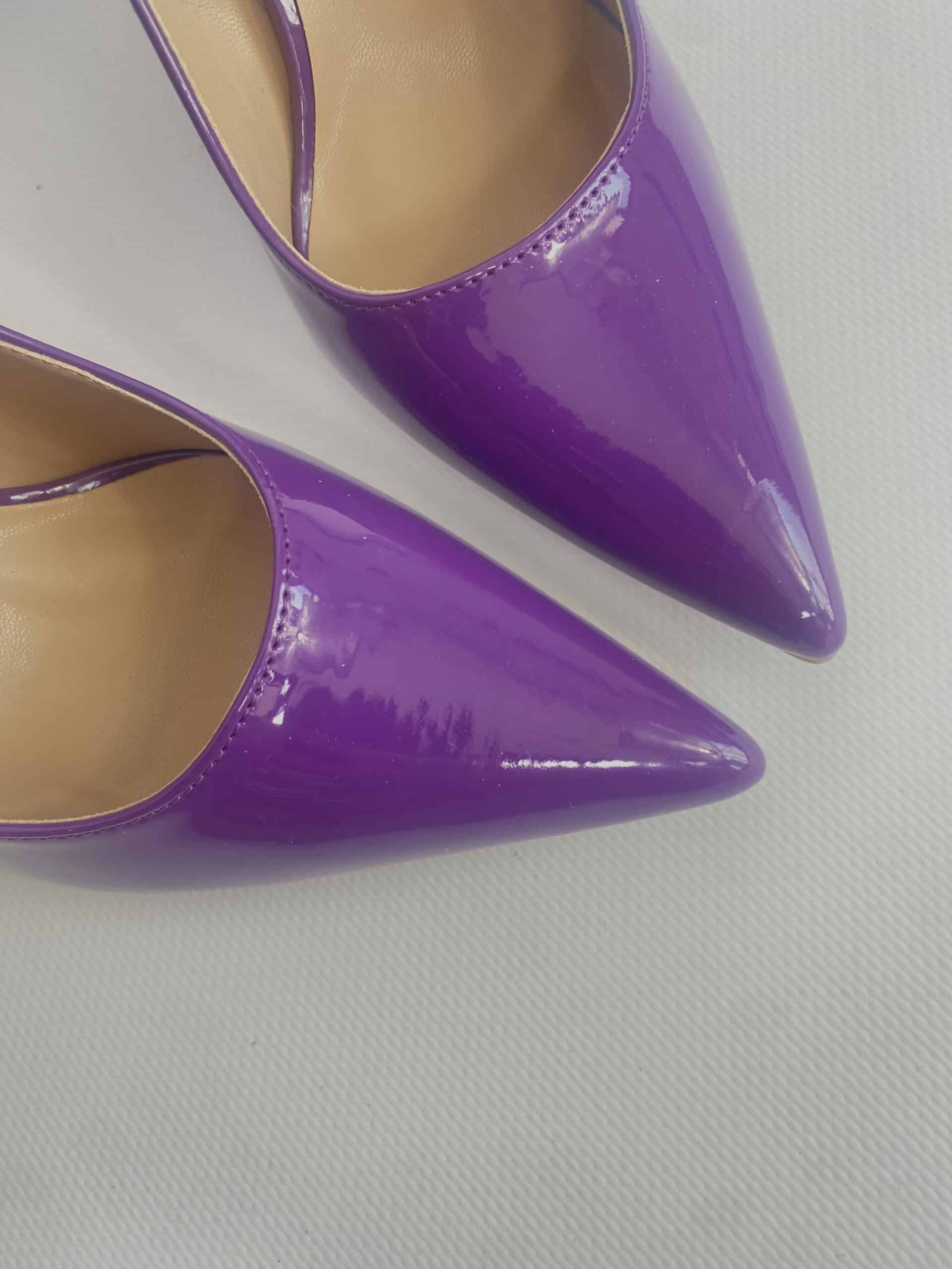 Decollete Tacco Scultoreo  - Vernice Viola
