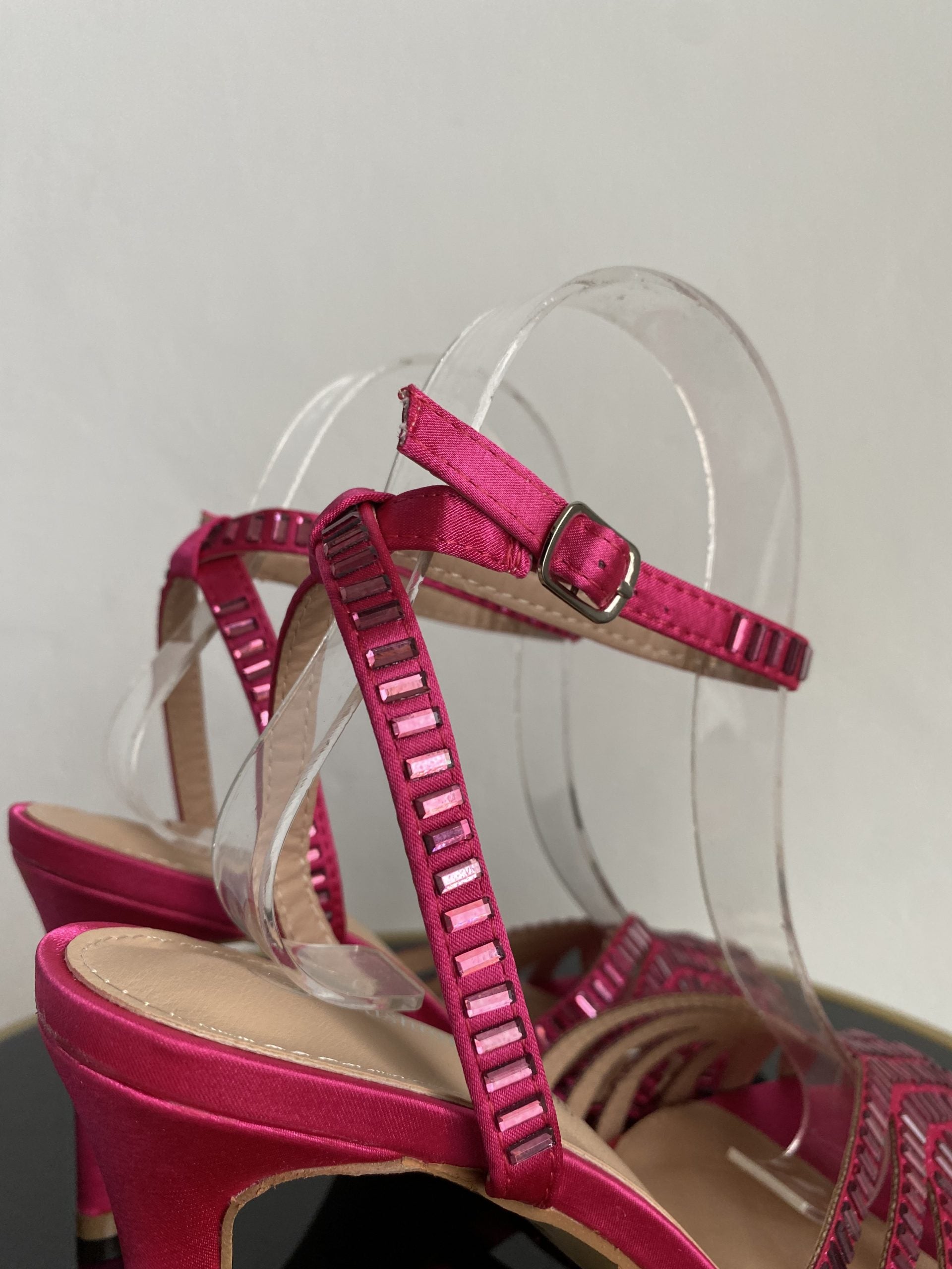 Sandali Tango Shine Medium Heels- Fucsia