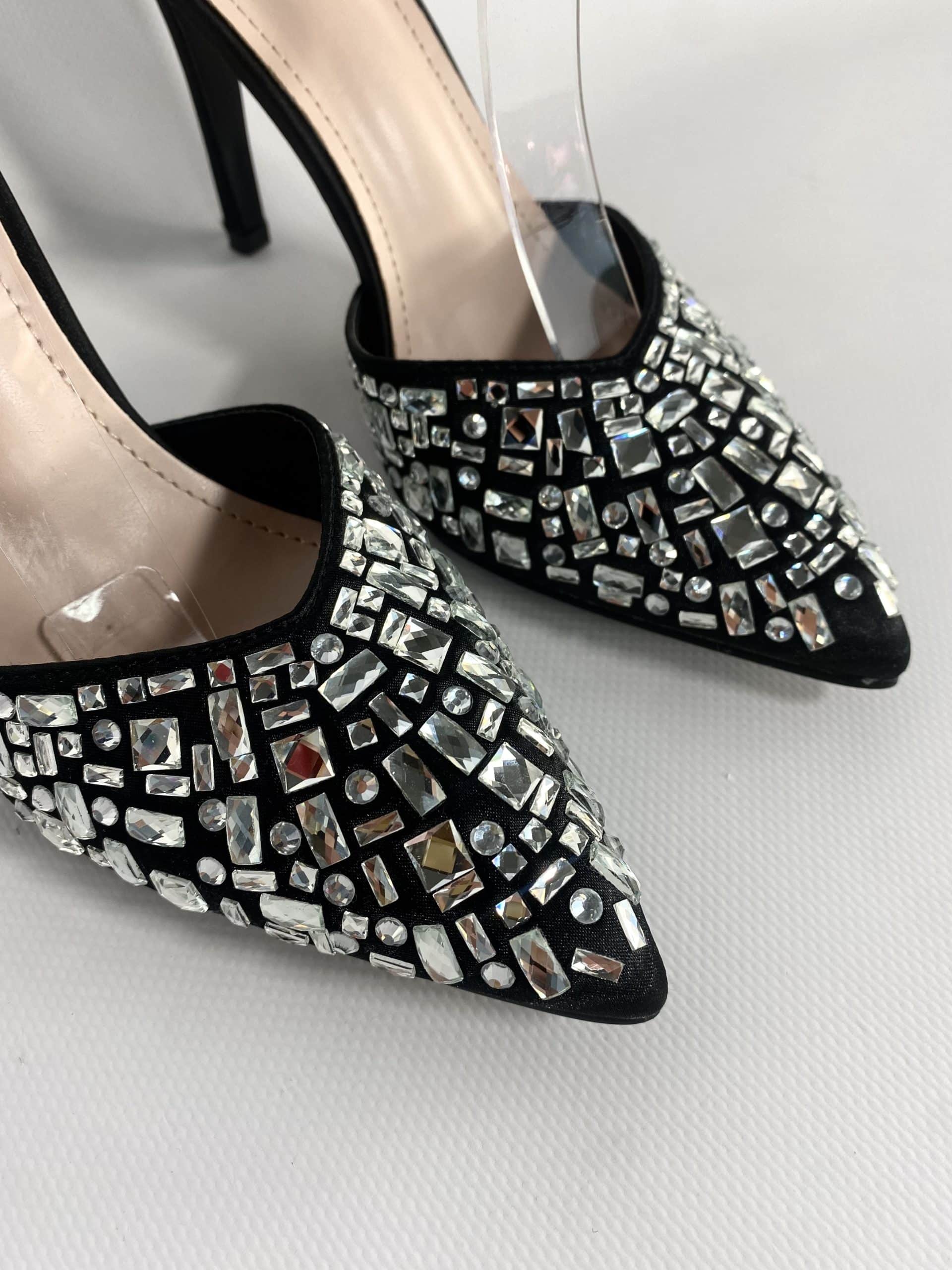 Decollete Diamond Waterfall - Nero