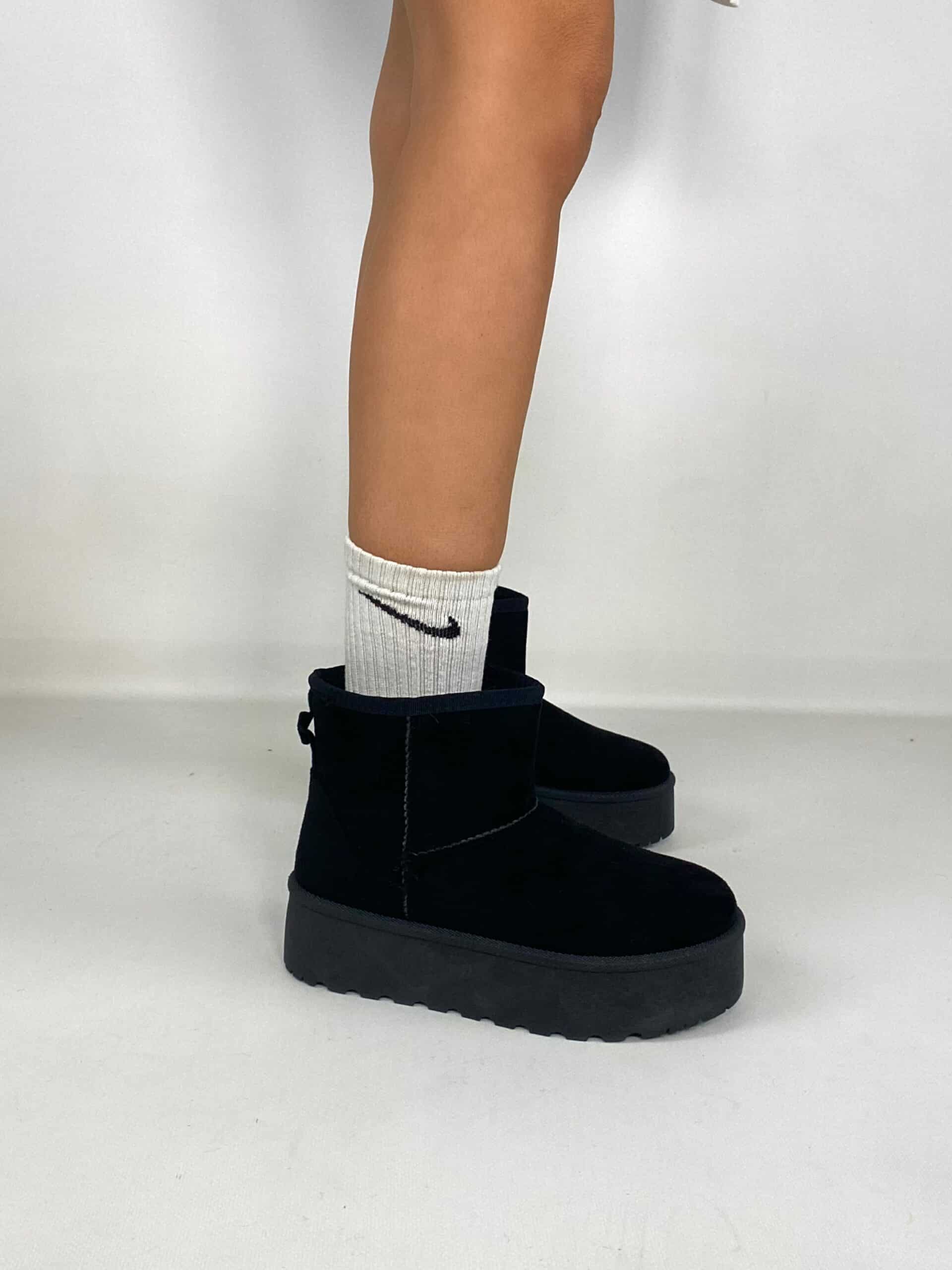 Sabot Platform con Pelo - Cammello.