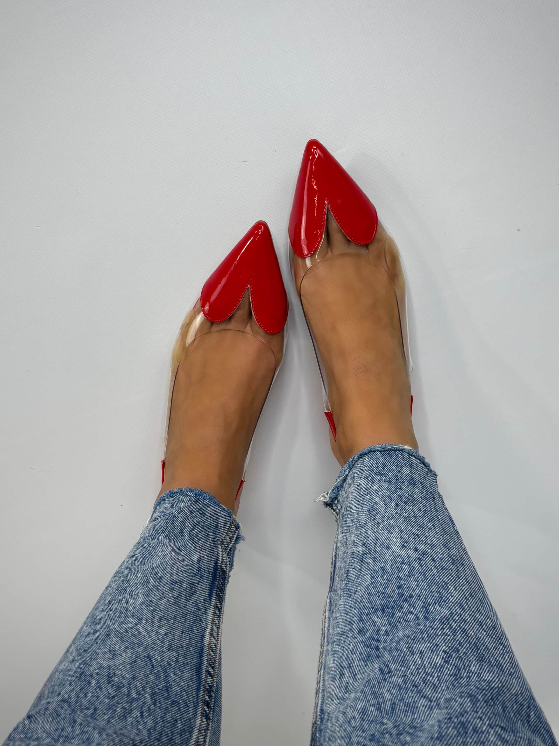 Ballerina Pvc Cuore - Rosso