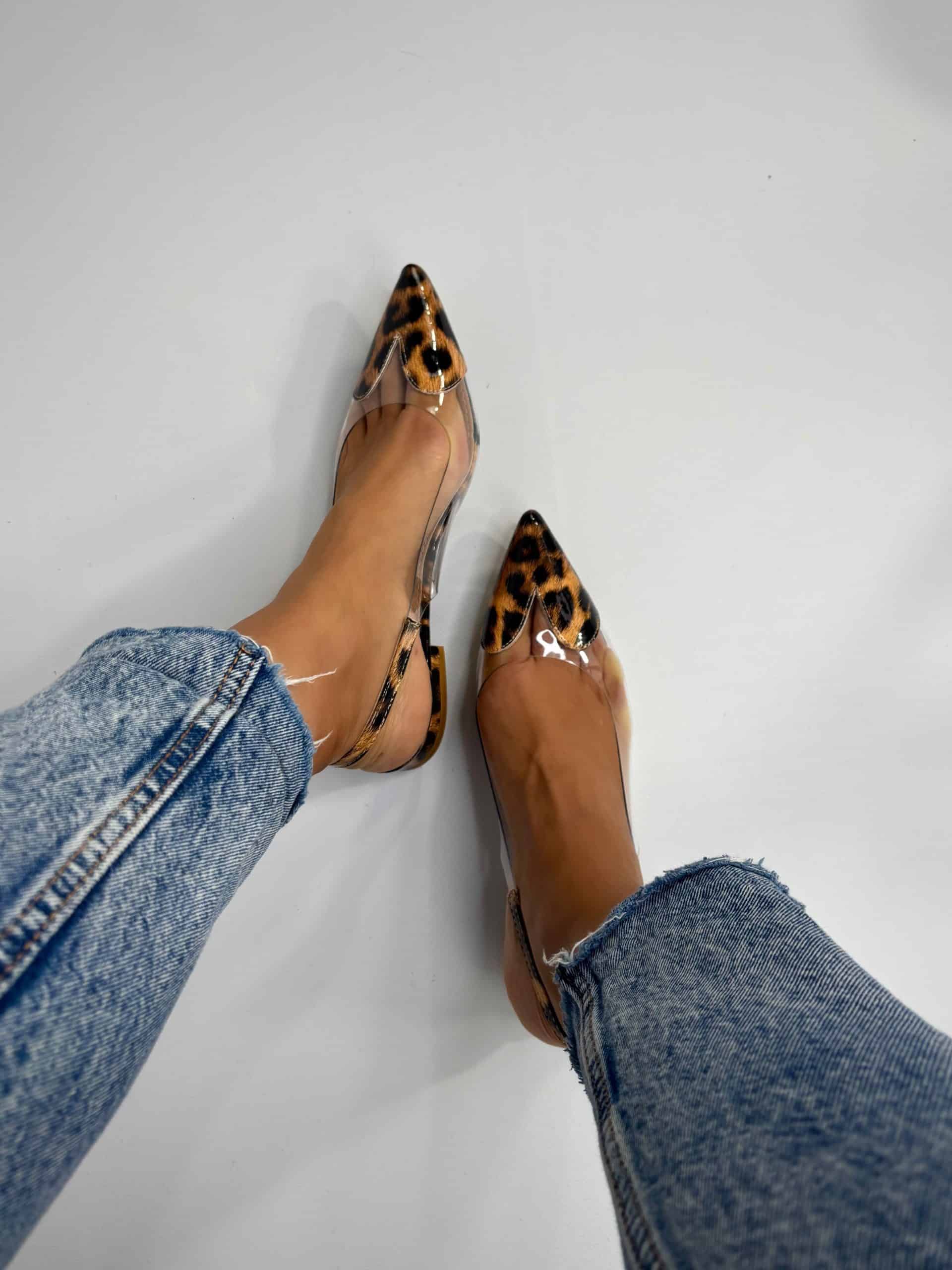 Ballerina Pvc Cuore - Leopardo