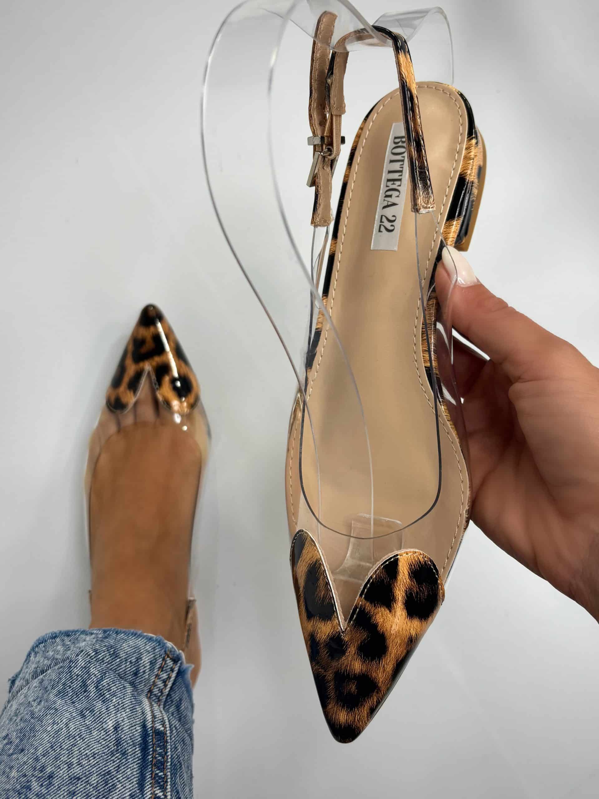 Ballerina Pvc Cuore - Leopardo