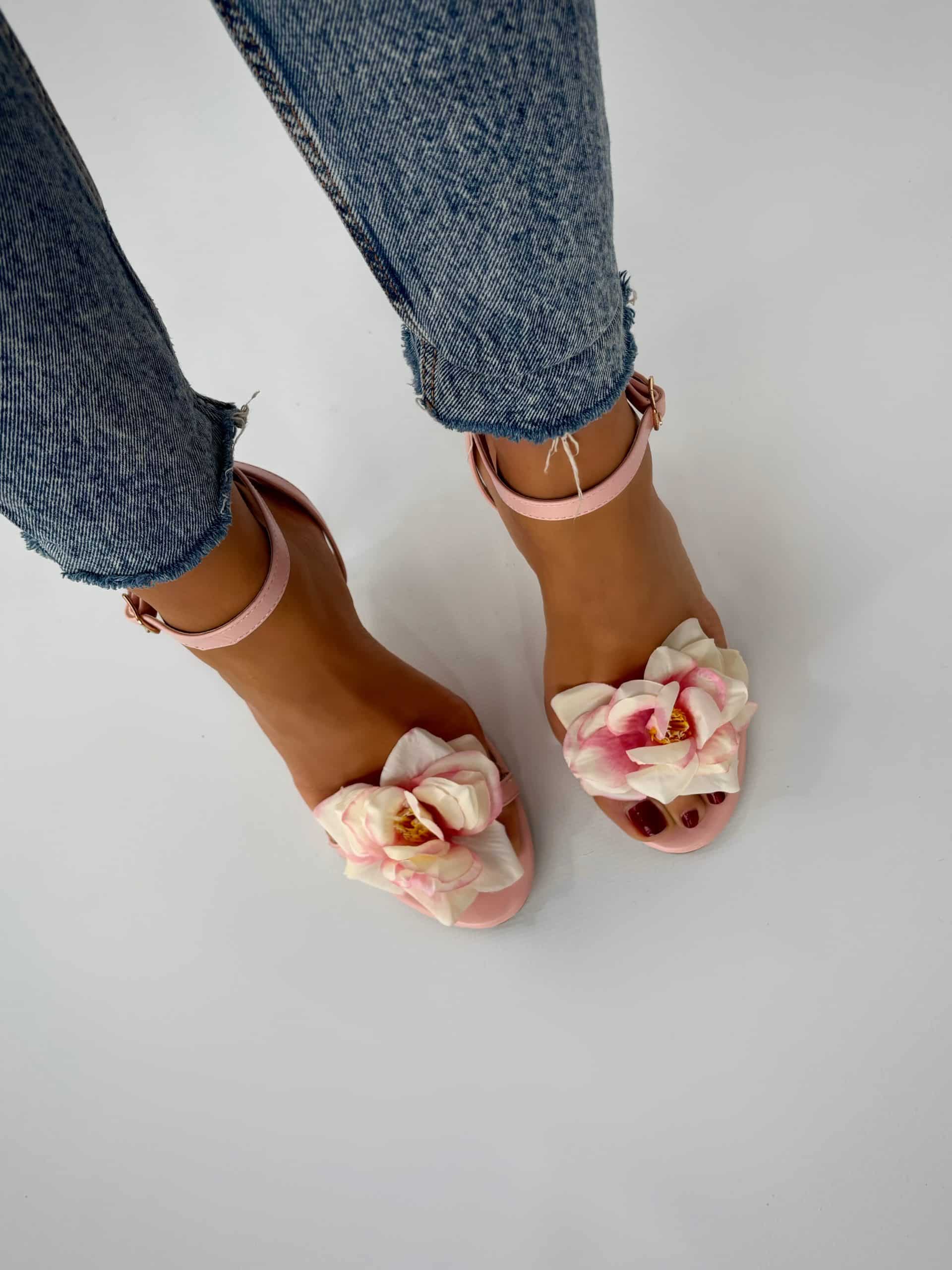 Sandali Flowers - Rosa