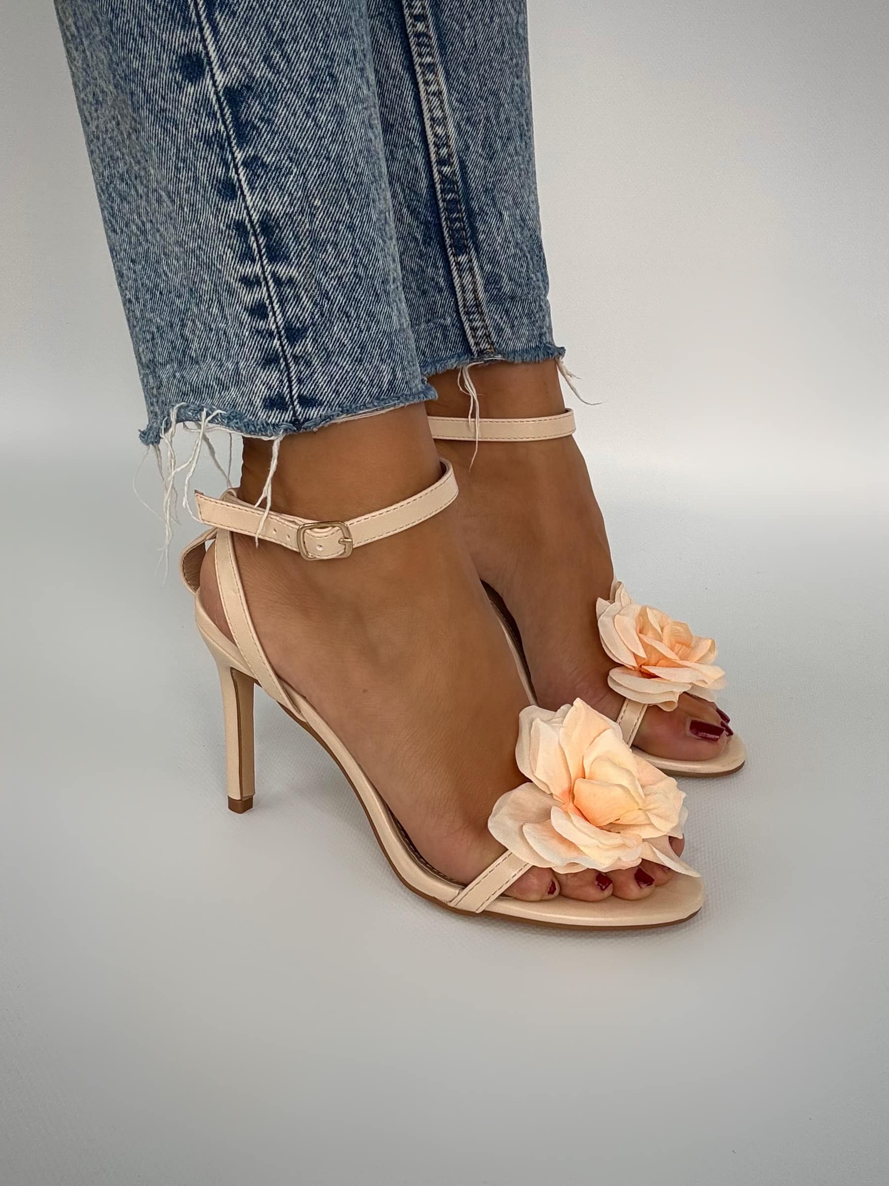 Sandali Flowers - Beige