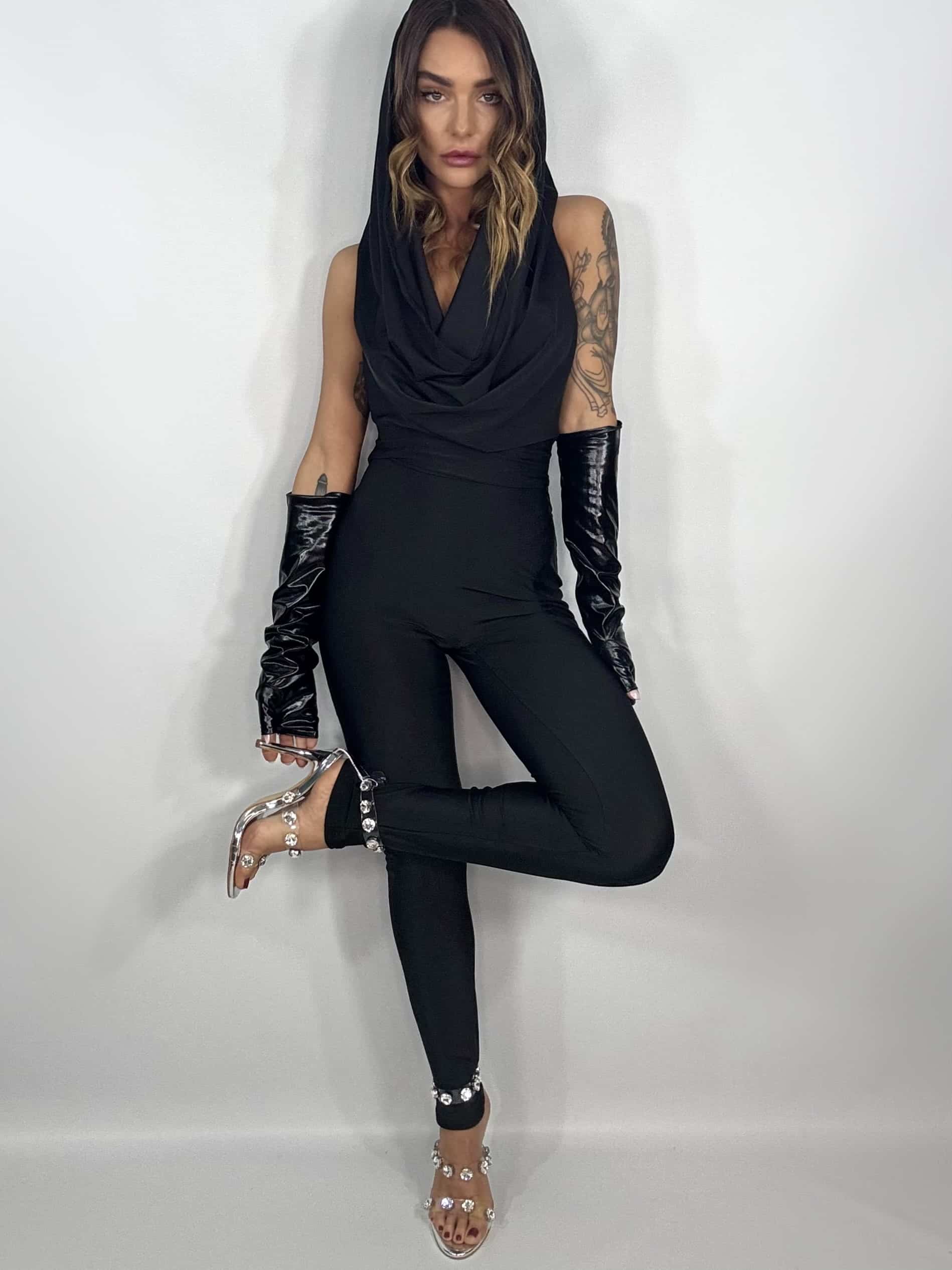 Tuta Kylie Con Cappuccio - Nero